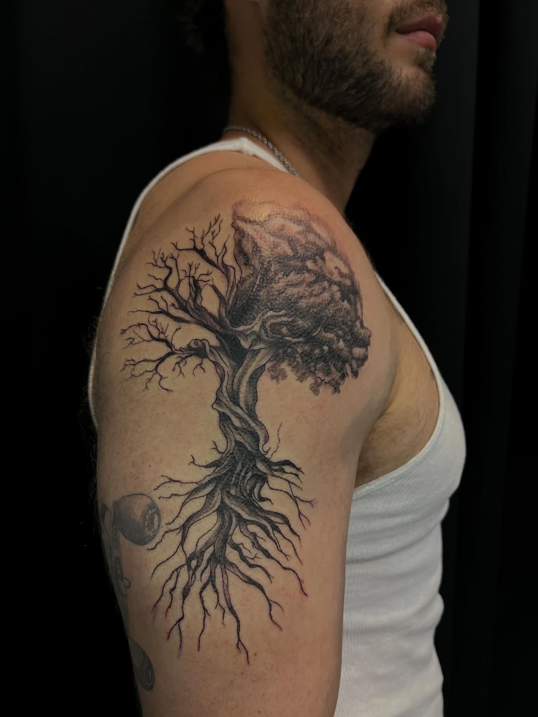 Tattoo by @tattoobydaphne — black_and_grey, realism