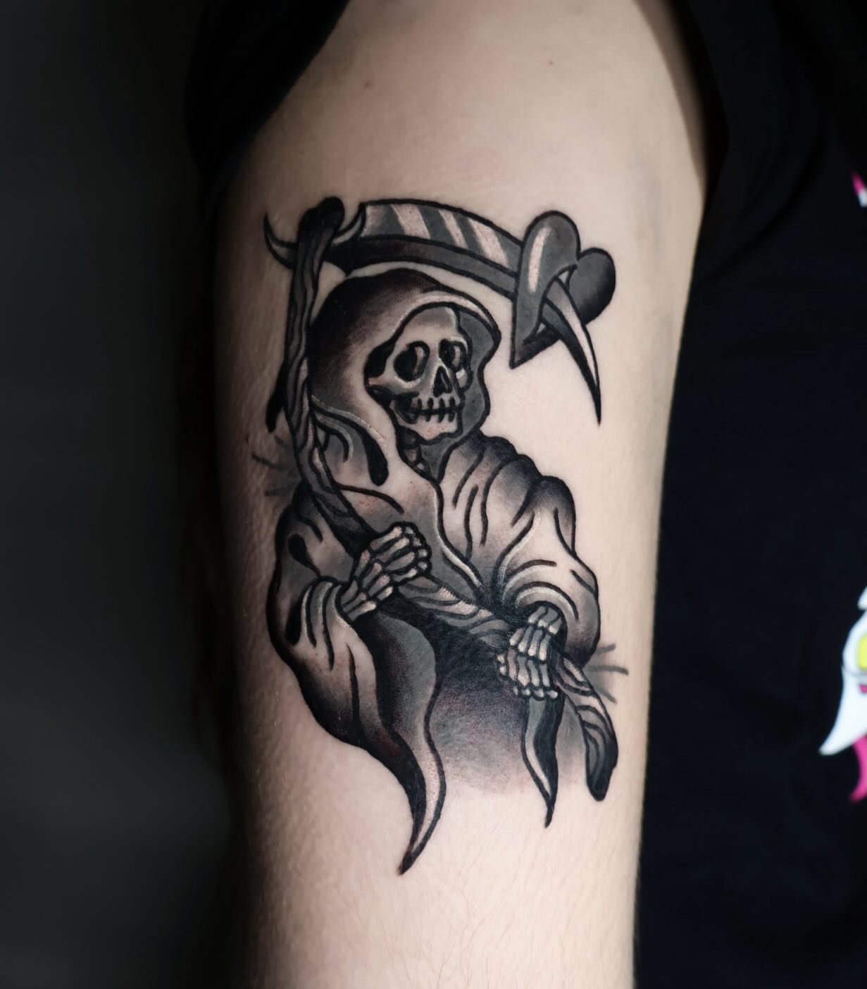 Tattoo by @tt_whitepearl — black_and_grey