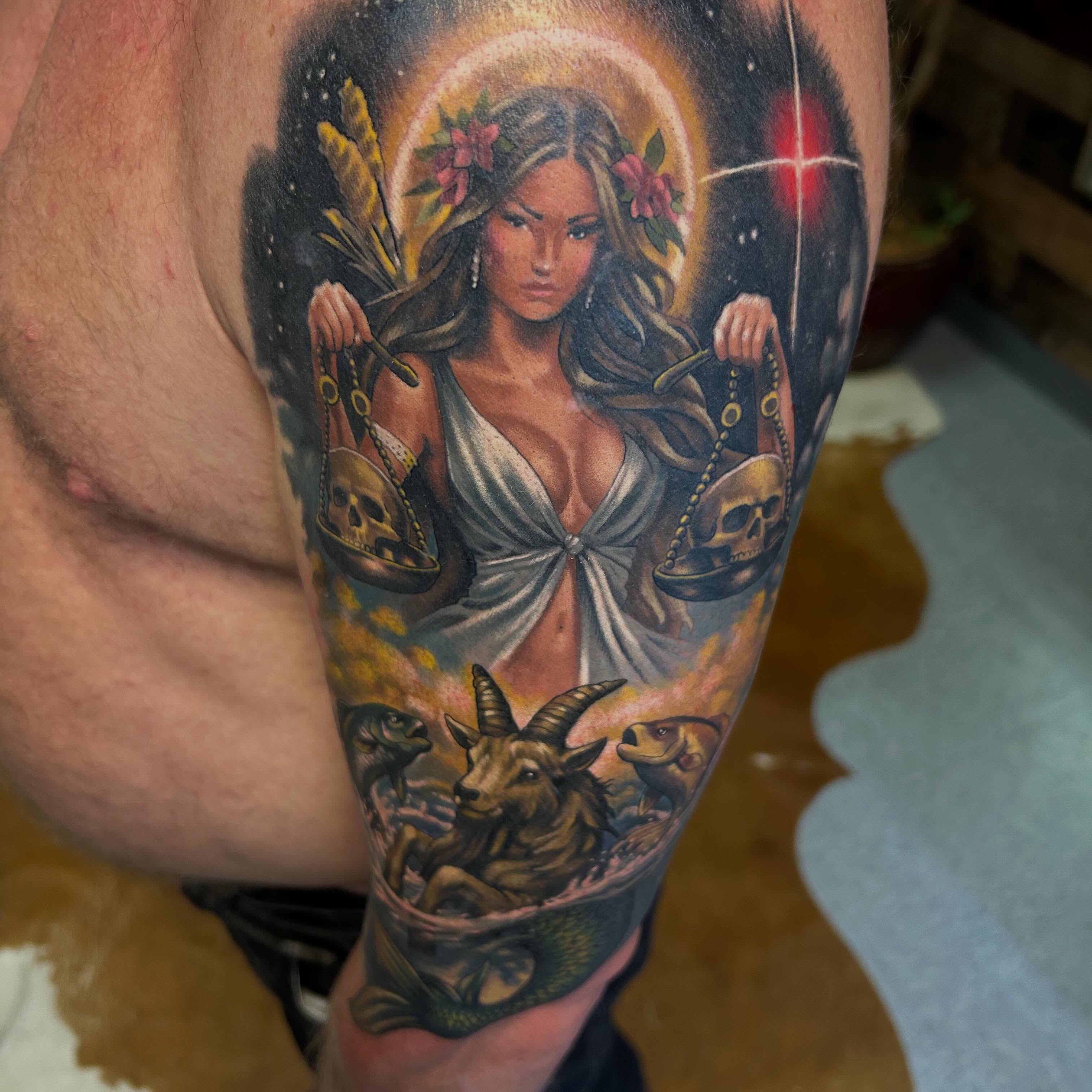 Tattoo by @secret_addiction_tattoos — realism, dark_realism