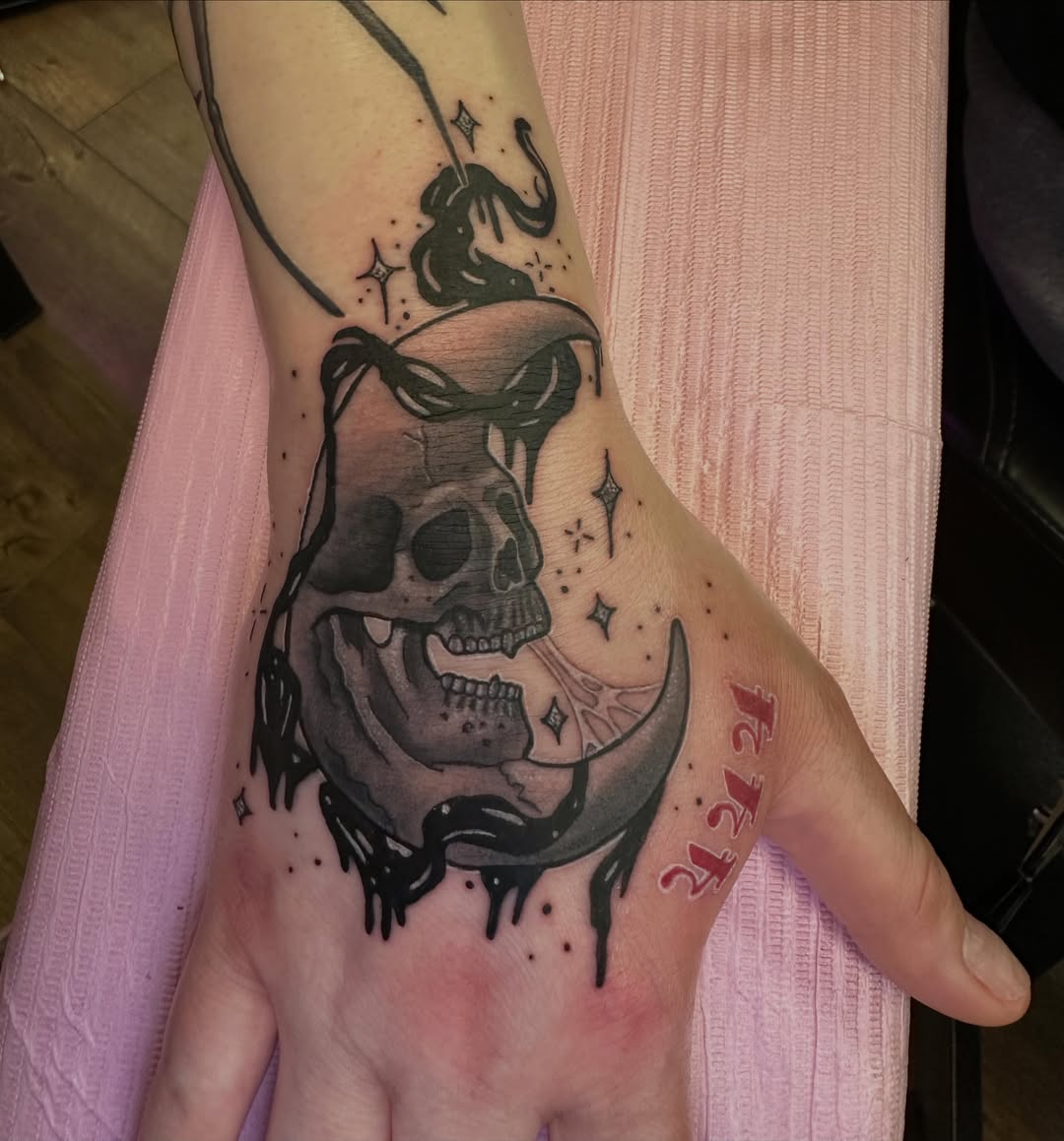 Tattoo by @tattoosbydanimarie — black_and_grey, dark_realism