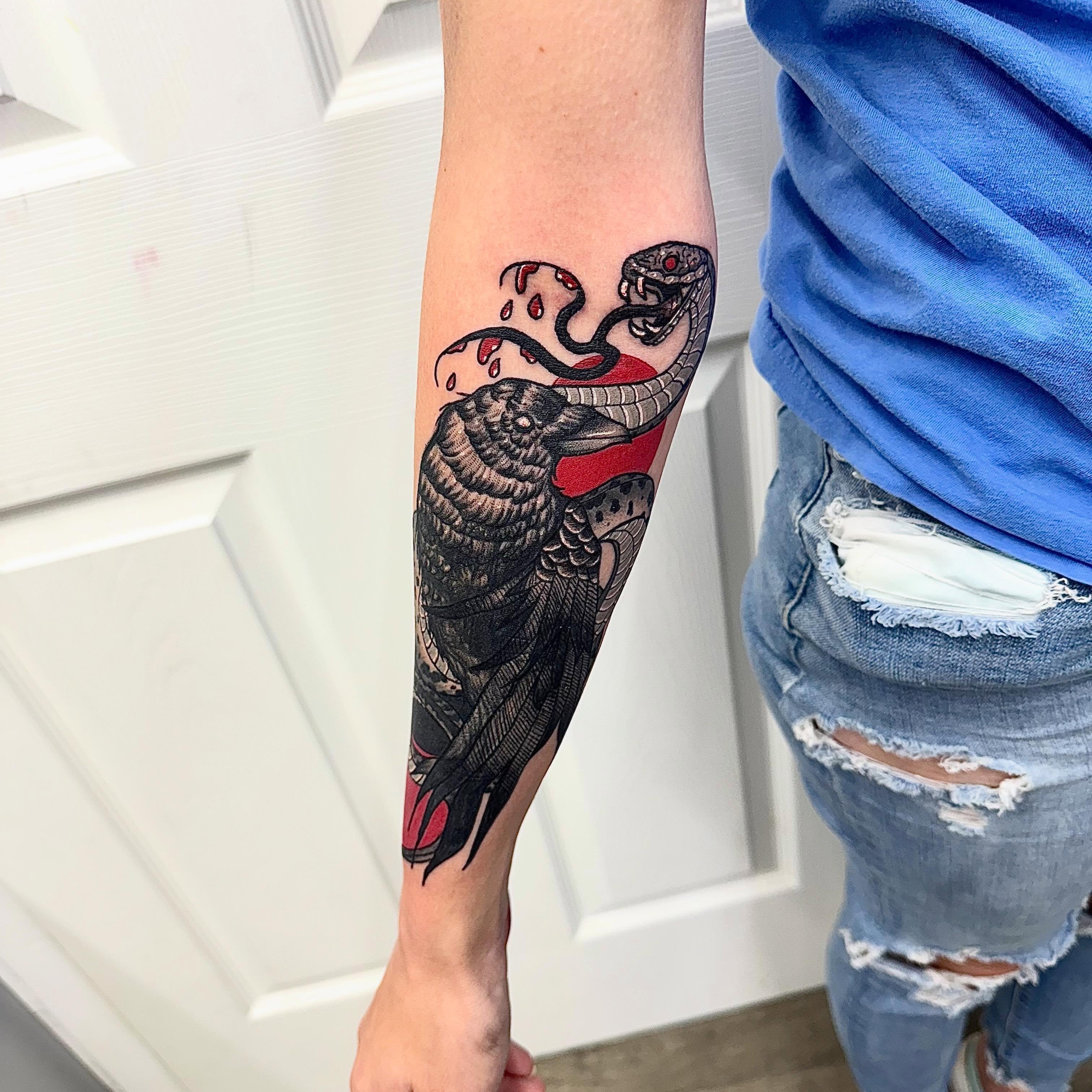 Tattoo by @ashestoashestattoo — american_traditional, realism