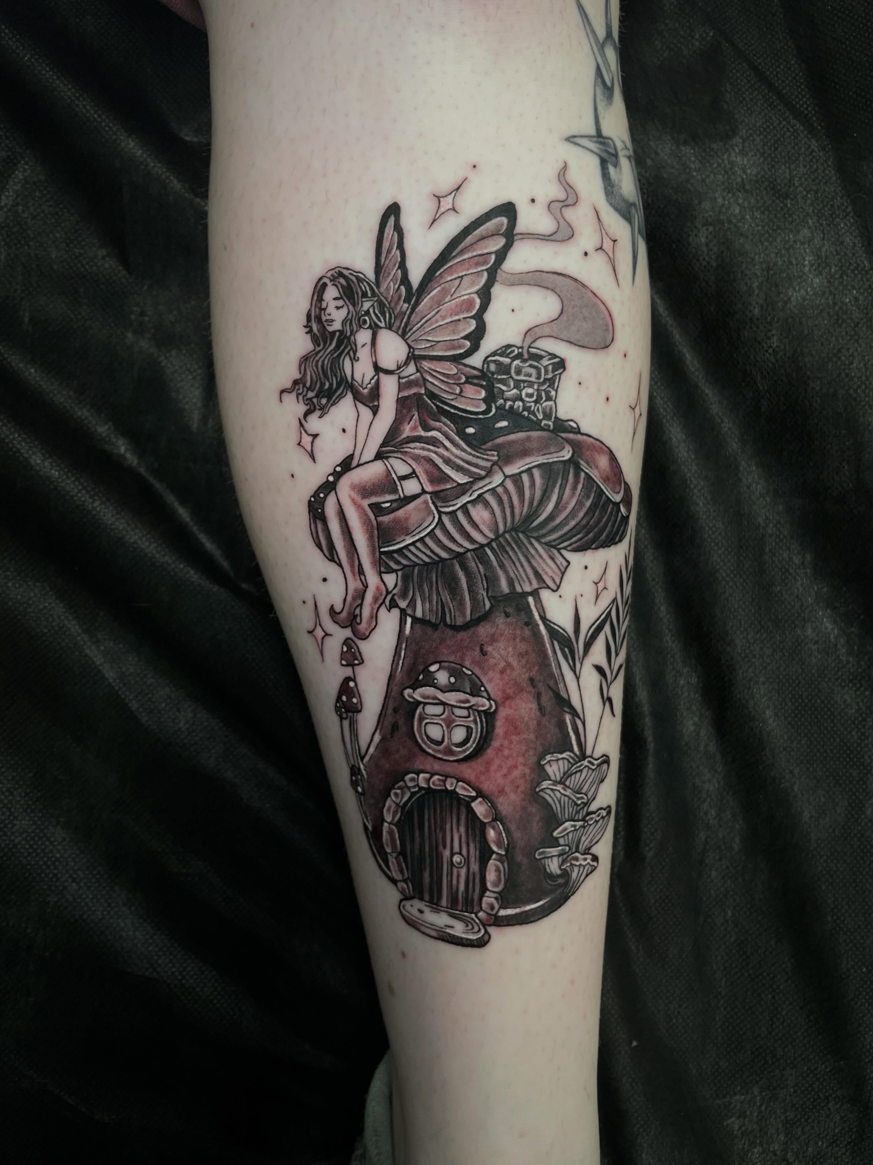 Tattoo by @taylormadeinkco — black_and_grey, realism