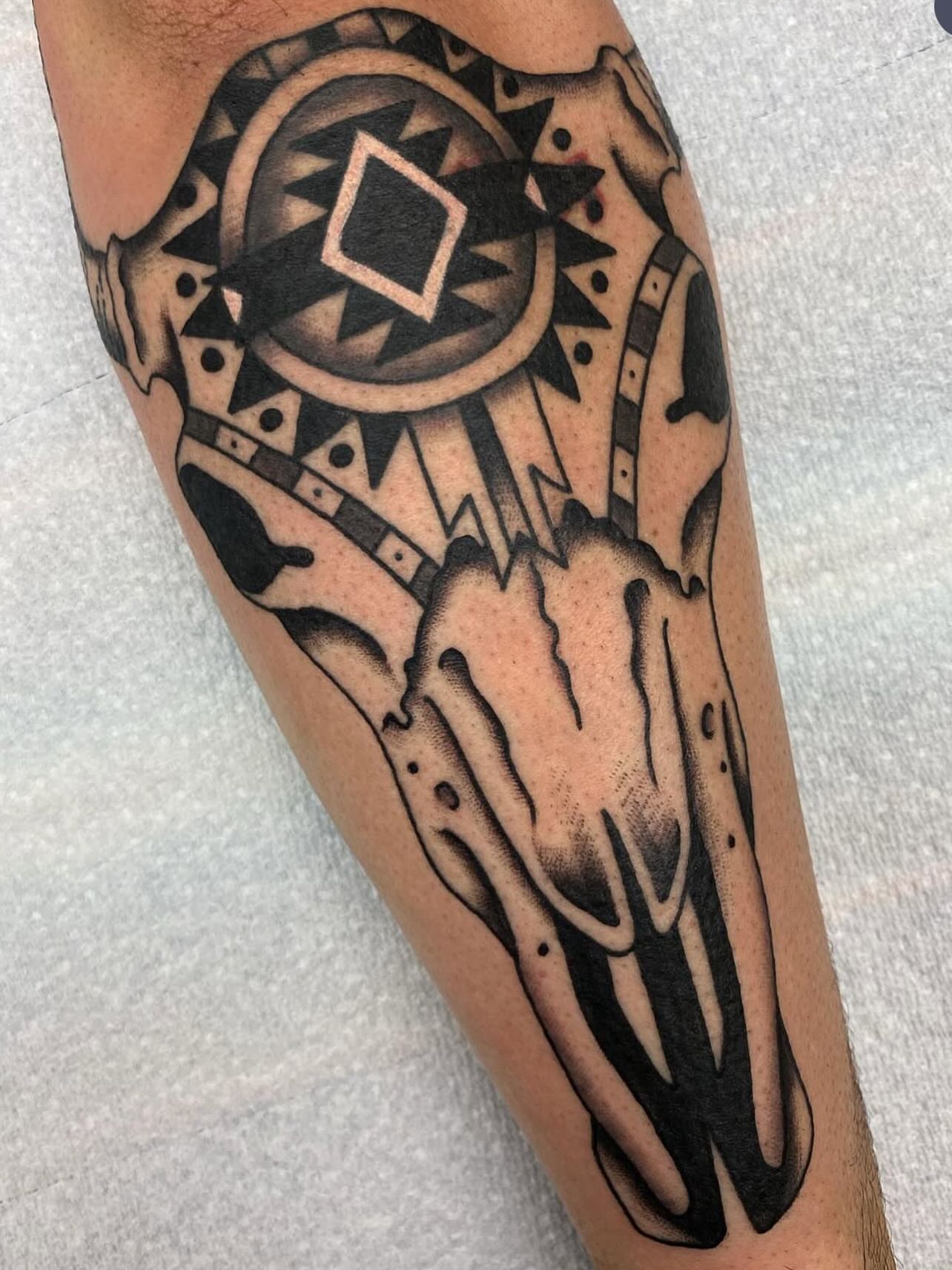 Tattoo by @klaaane — black_and_grey, tribal