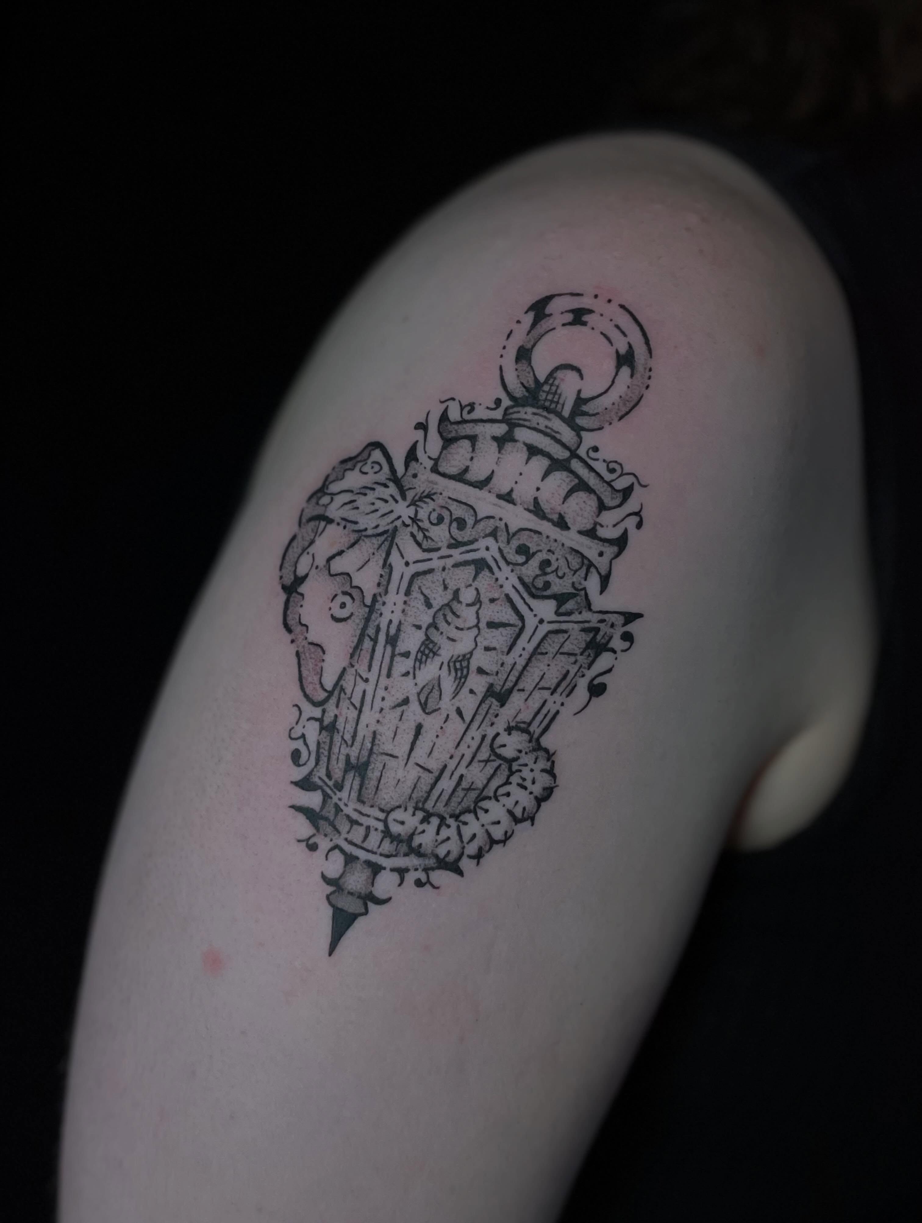 Tattoo by @mayhurtafly — black_and_grey