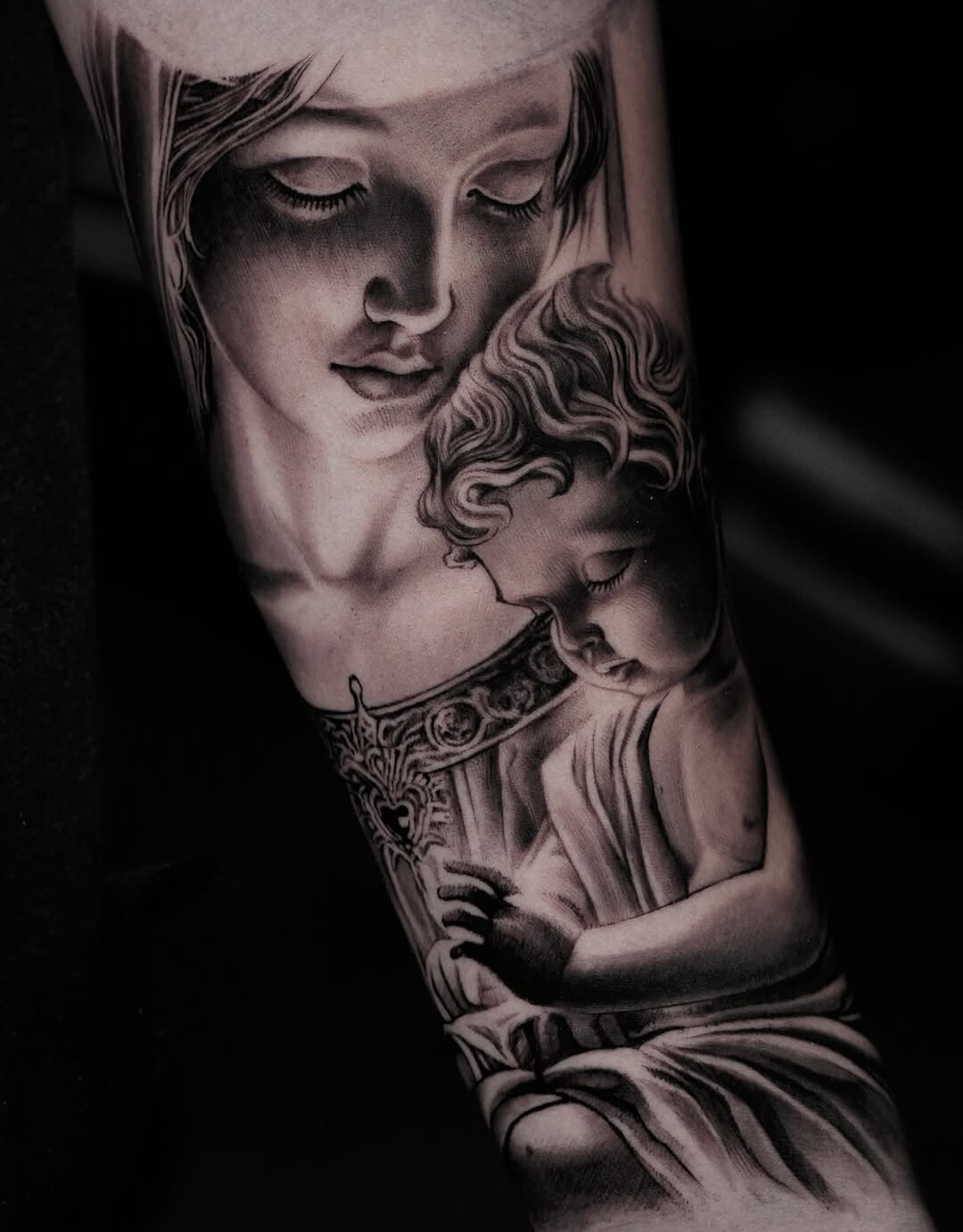 Tattoo by @myink.giingii — realism, black_and_grey