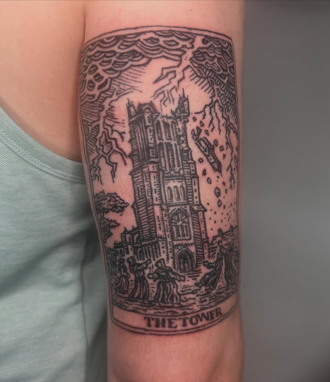 Tattoo by @futurefires42 — illustrative, black_and_grey