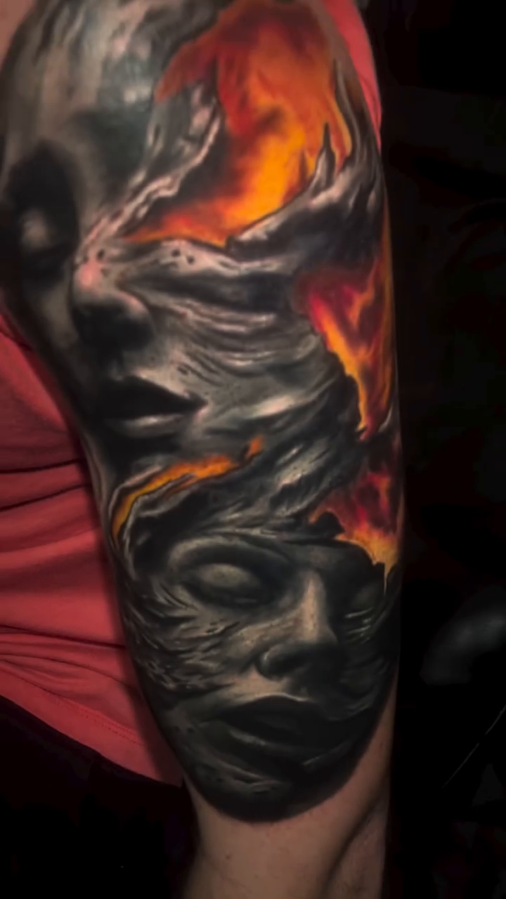 Tattoo by @maxraytattoos — realism, dark_realism