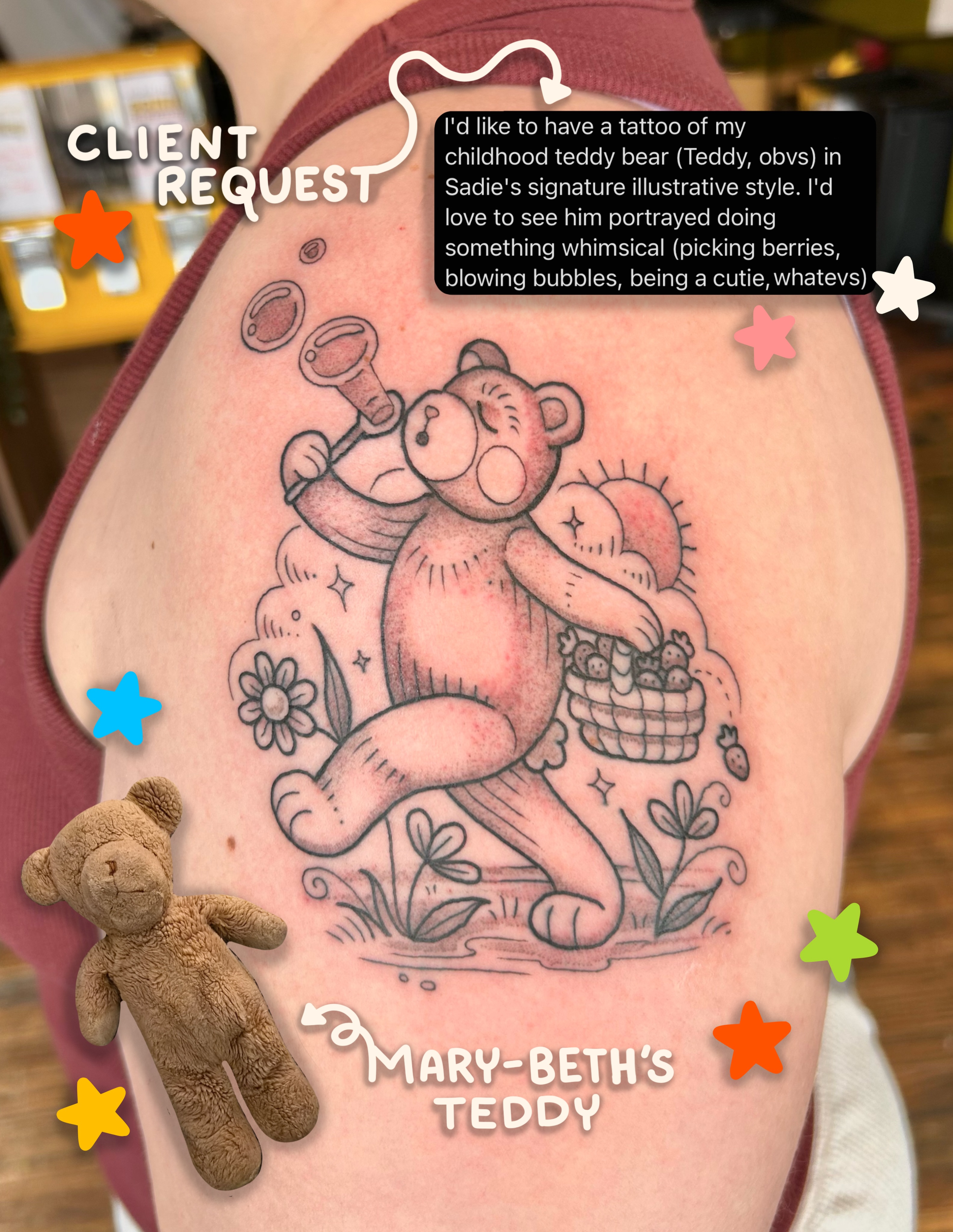 Tattoo by @sadiebartchtattoos — illustrative