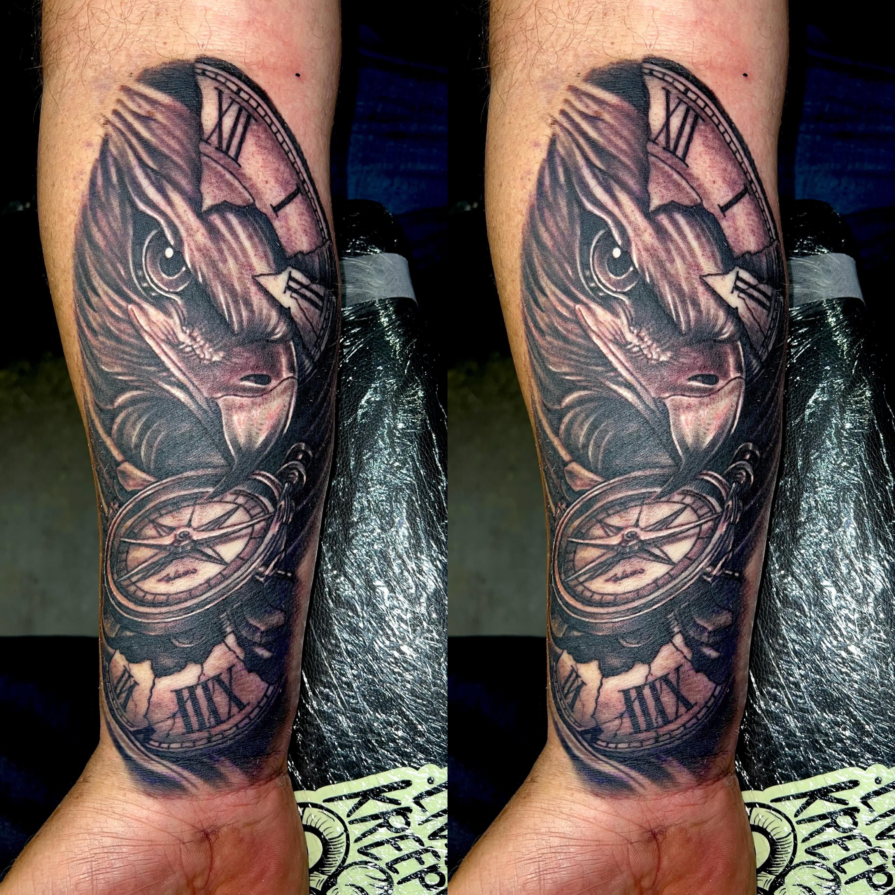 Tattoo by @sanchez_ink — black_and_grey, realism