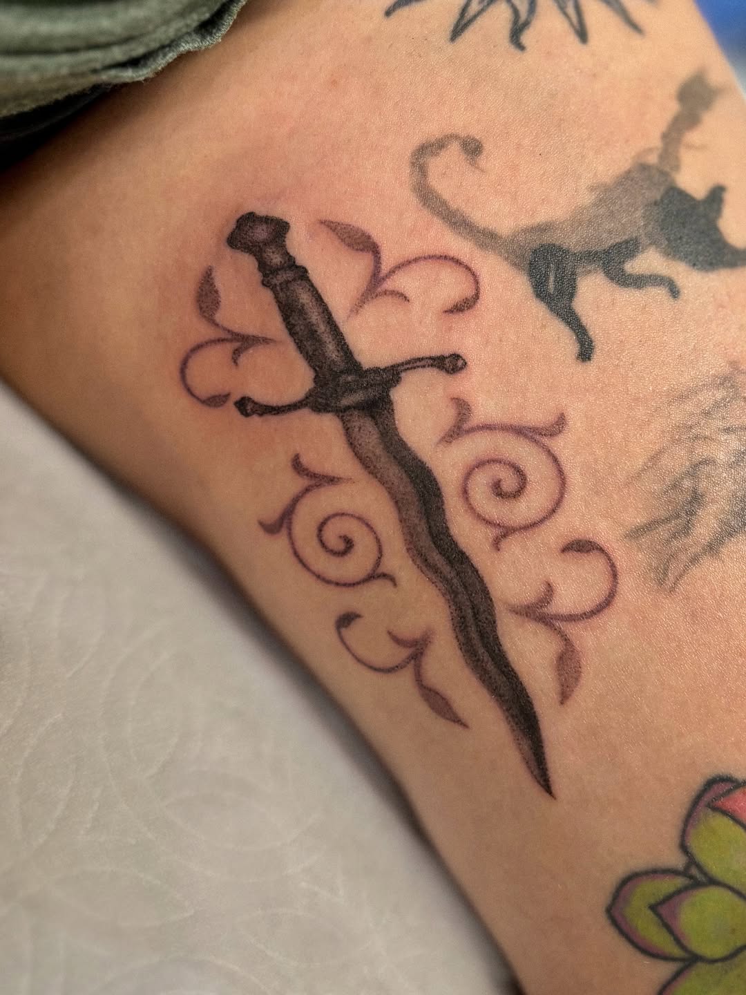 Tattoo by @laikatats — black_and_grey, realism