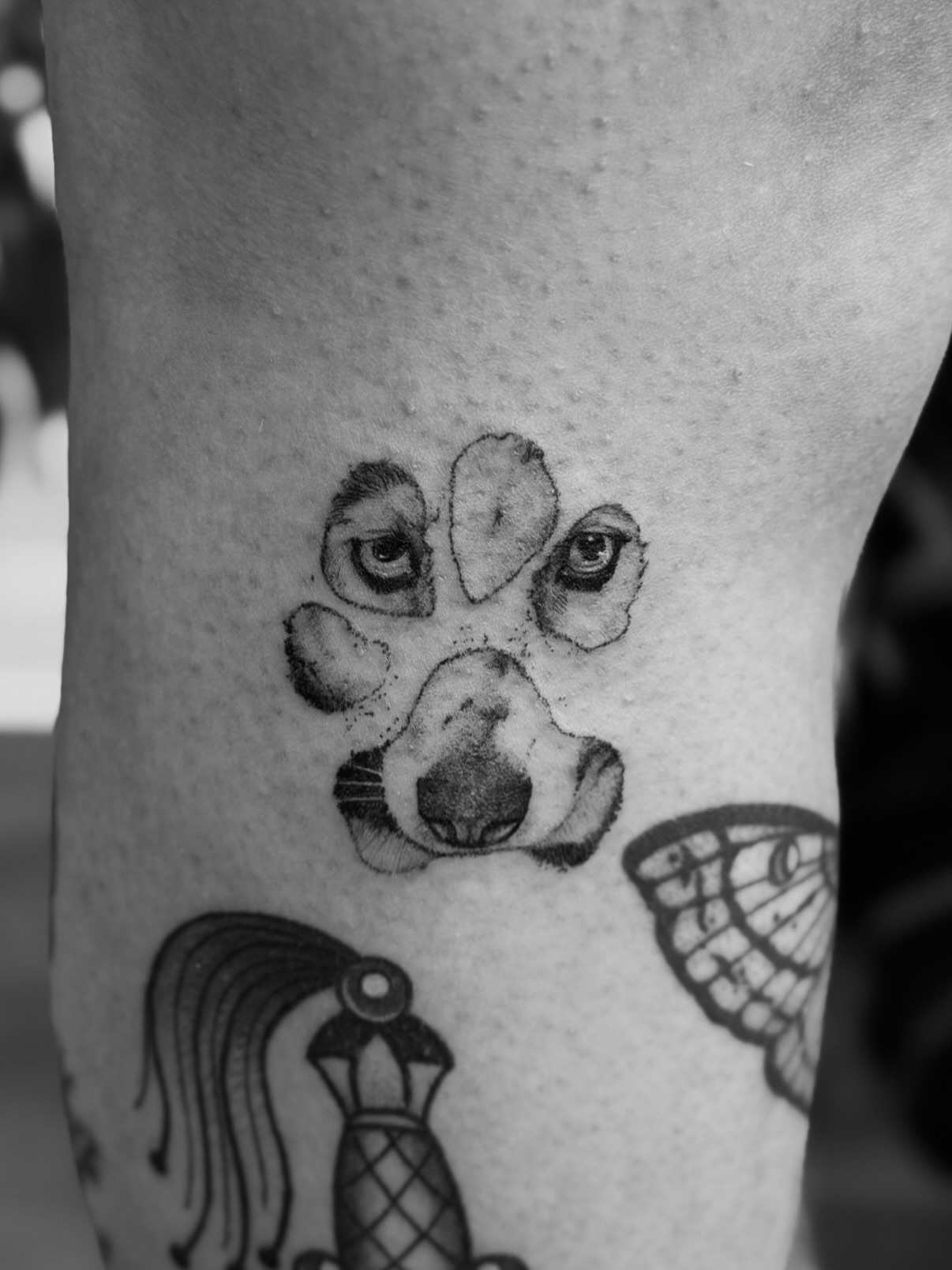 Tattoo by @midnight.aries.art — dotwork, realism