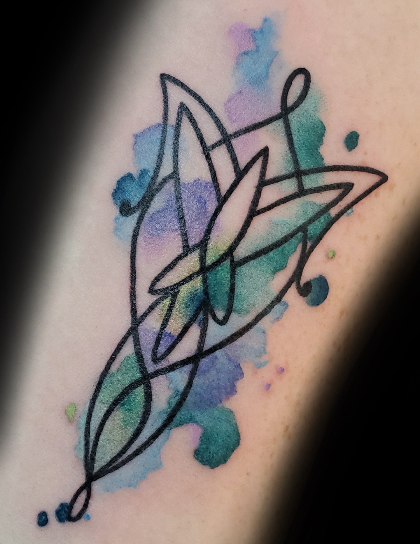 Tattoo by @bree_annatattoos — watercolor
