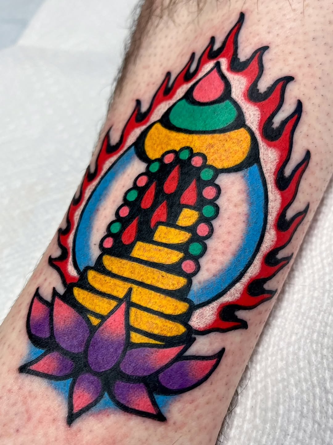 Tattoo by @jonnybearhands — american_traditional
