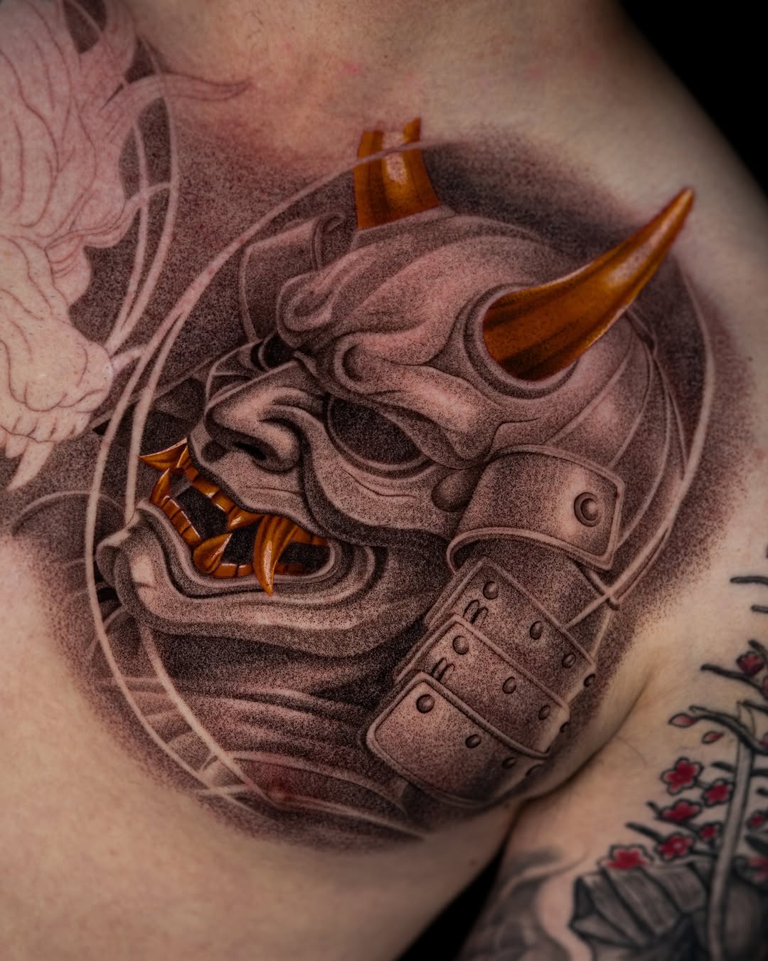 Tattoo by @jonlaflore — japanese_irezumi, dotwork
