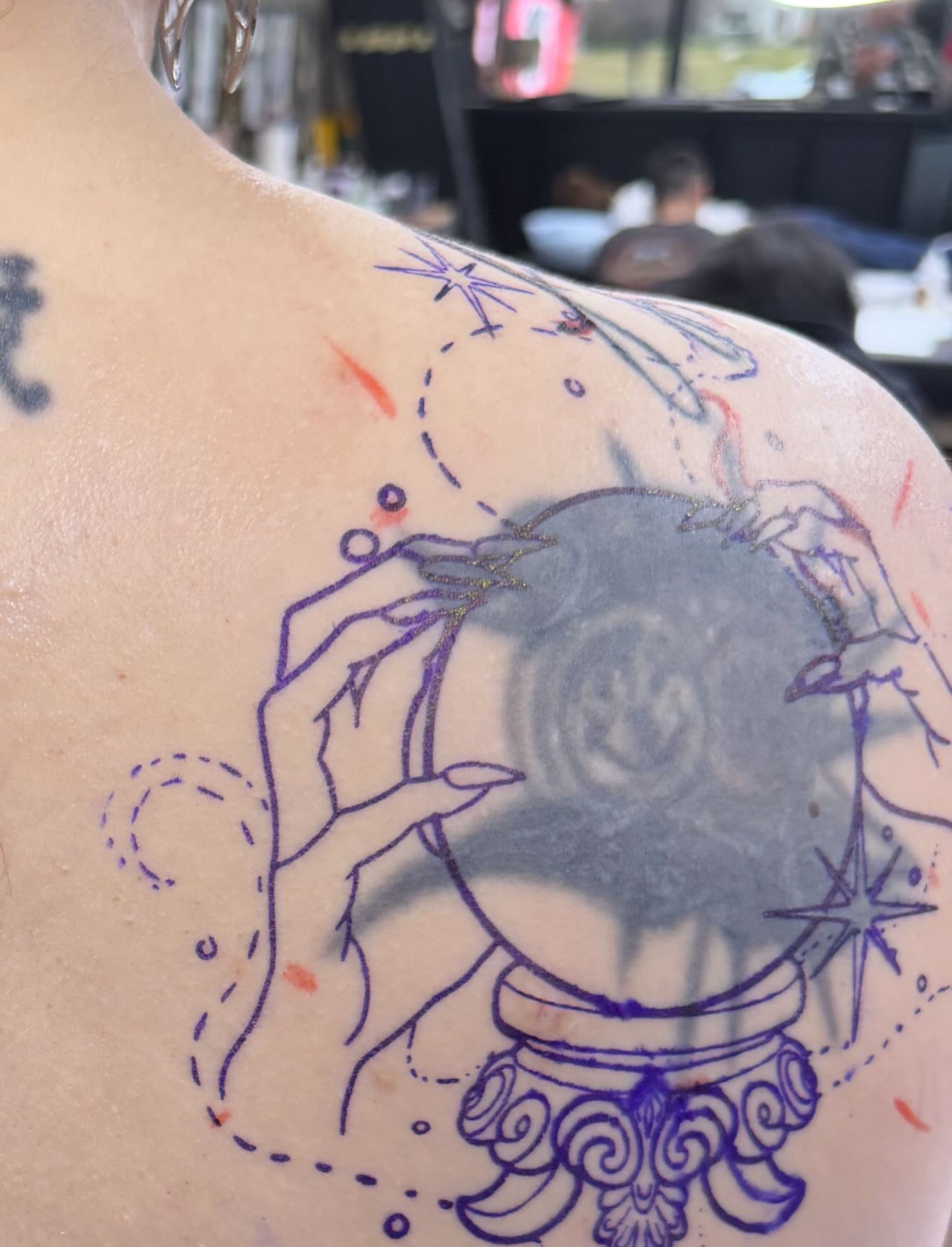 Tattoo by @_theinkwitch_ — geometric, illustrative