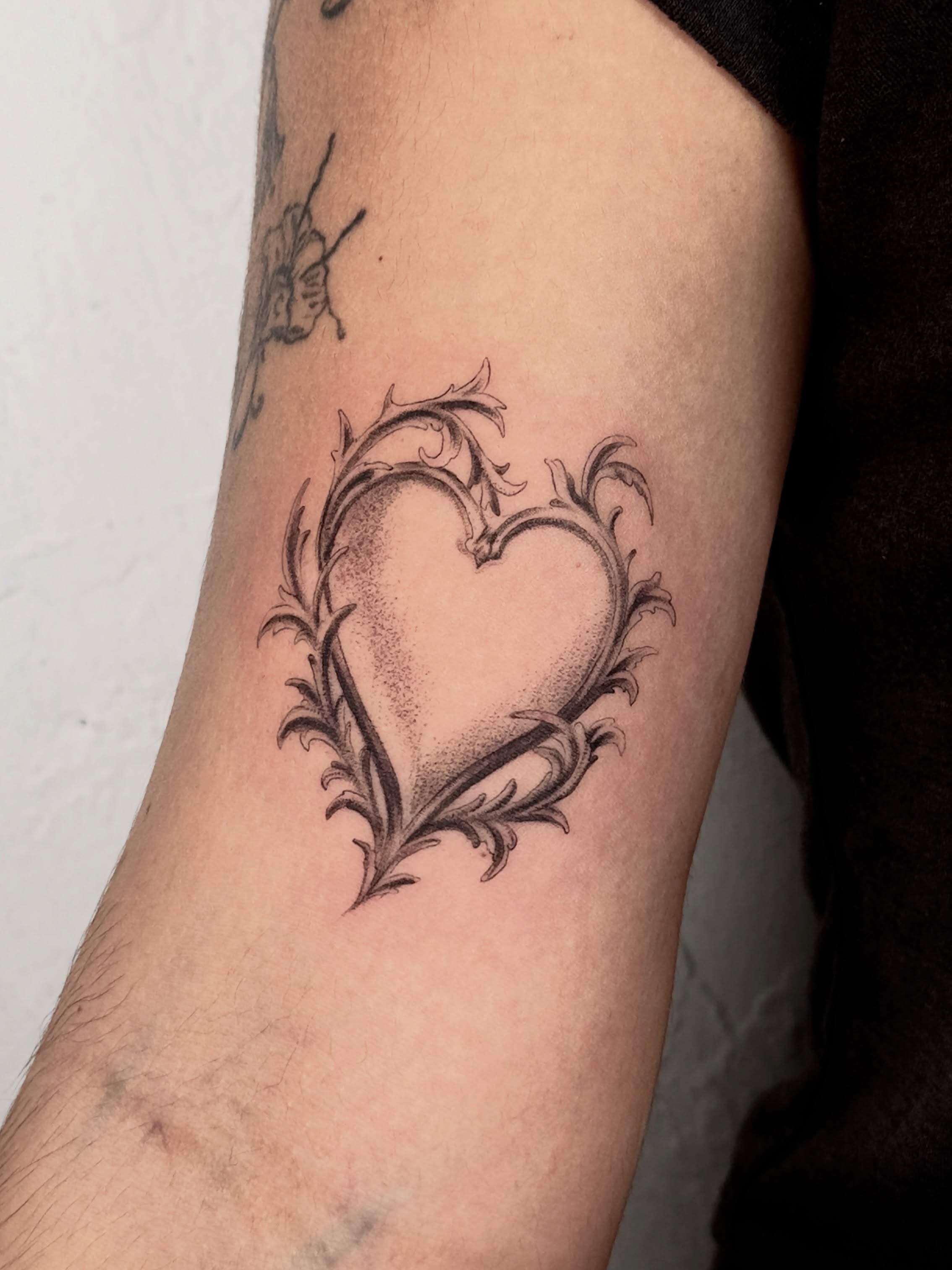 Tattoo by @finickyink — dotwork, black_and_grey