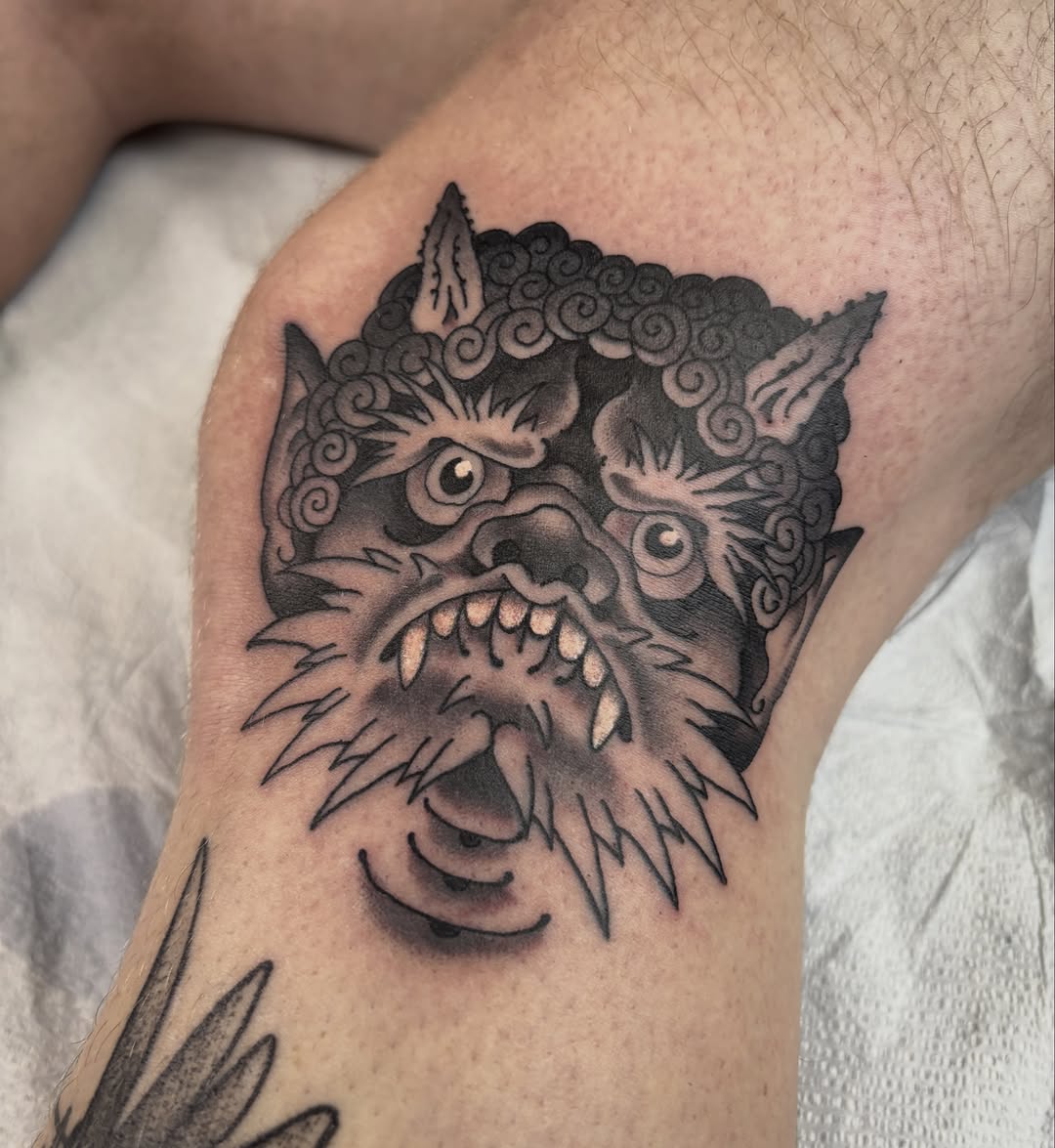 Tattoo by @a_m_bailey_ — japanese_irezumi, black_and_grey