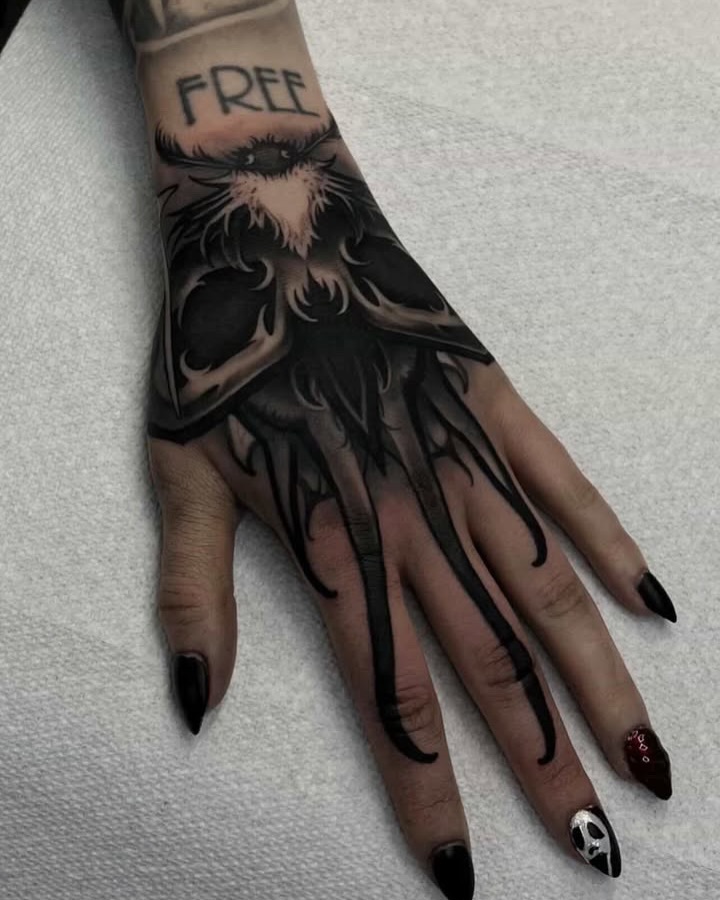 Tattoo by @madaciide — black_and_grey, dark_realism
