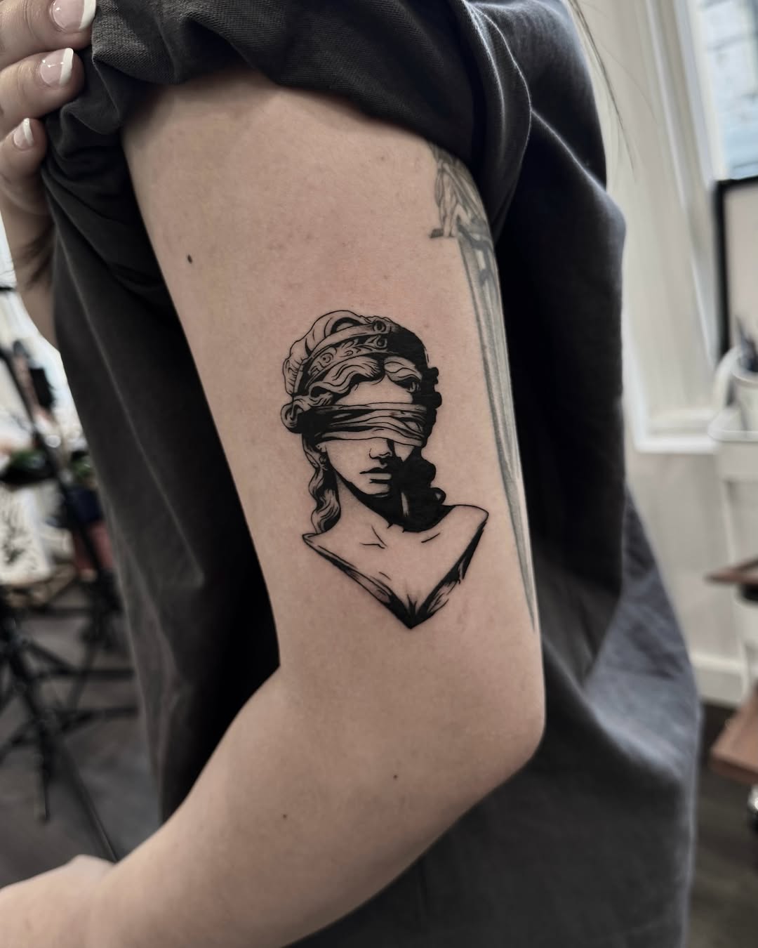 Tattoo by @vamos_tat — black_and_grey