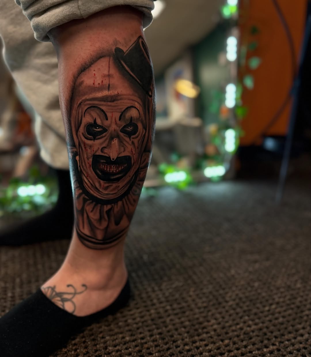 Tattoo by @alyssa.t.tattoos — dark_realism, black_and_grey