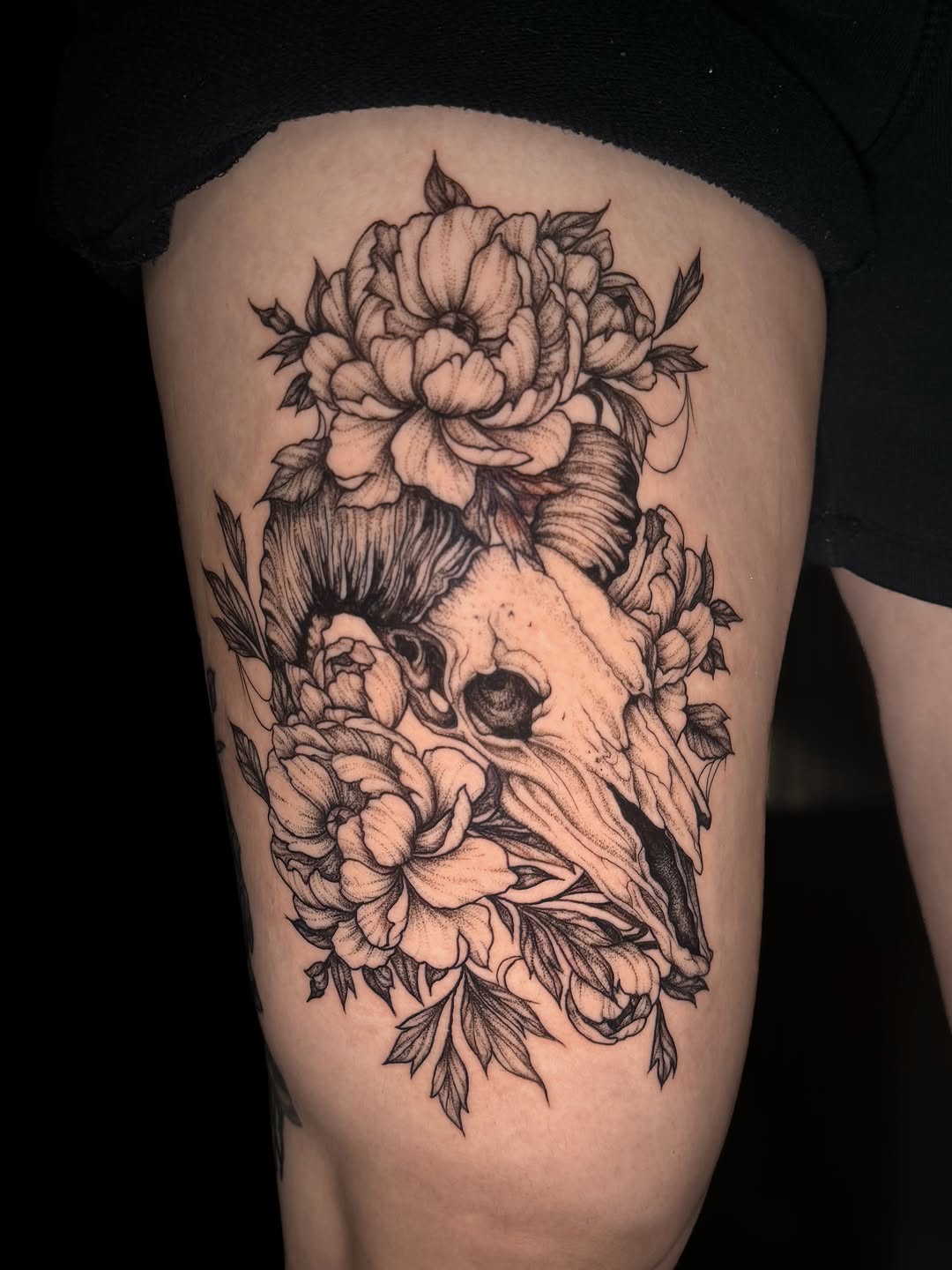 Tattoo by @tatbykam — black_and_grey, realism