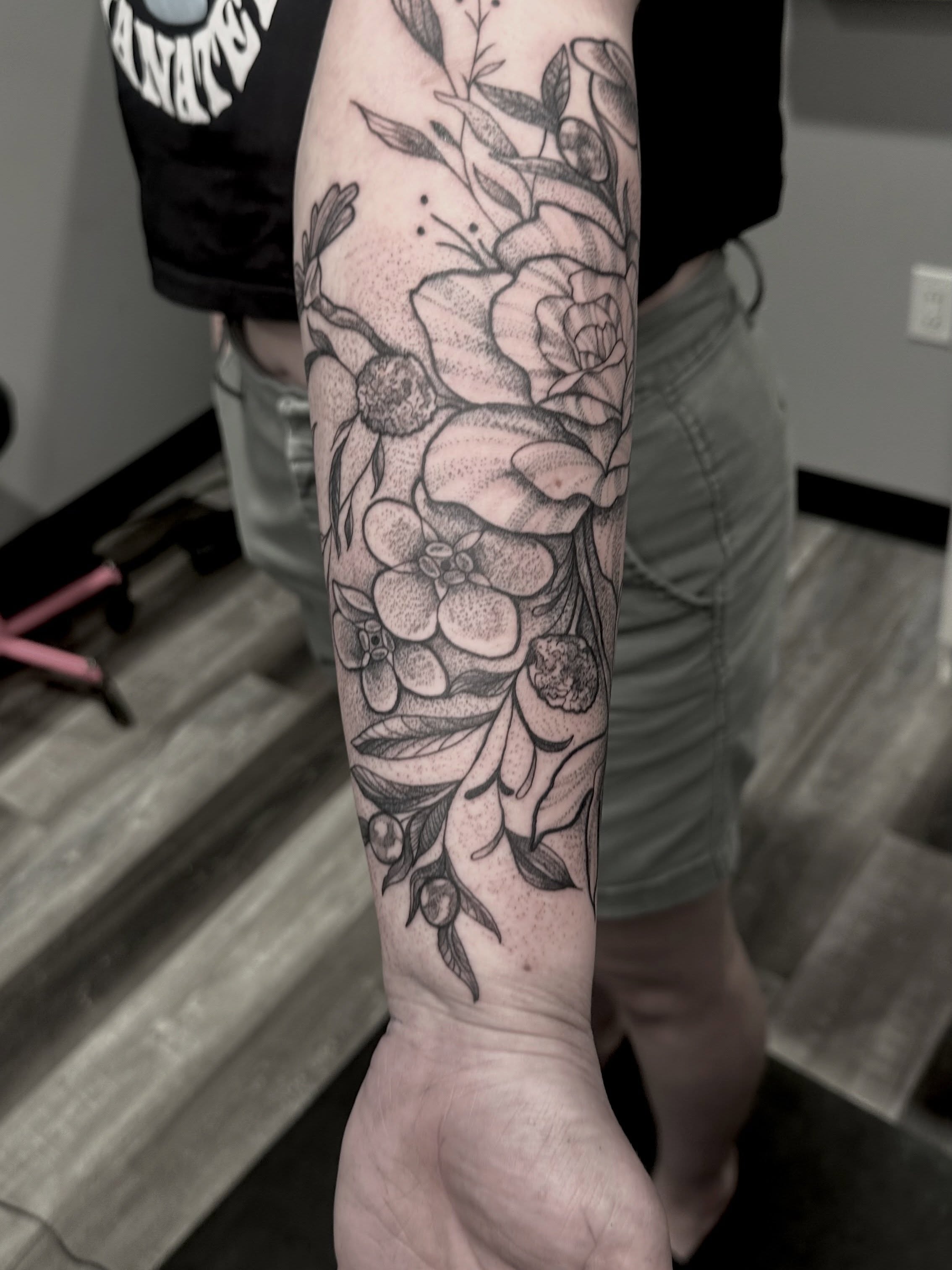 Tattoo by @bumbleknee_tattoos — dotwork