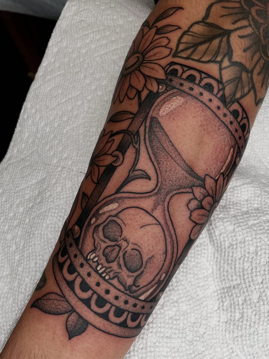 Tattoo by @emilyluxtattoos — black_and_grey, realism
