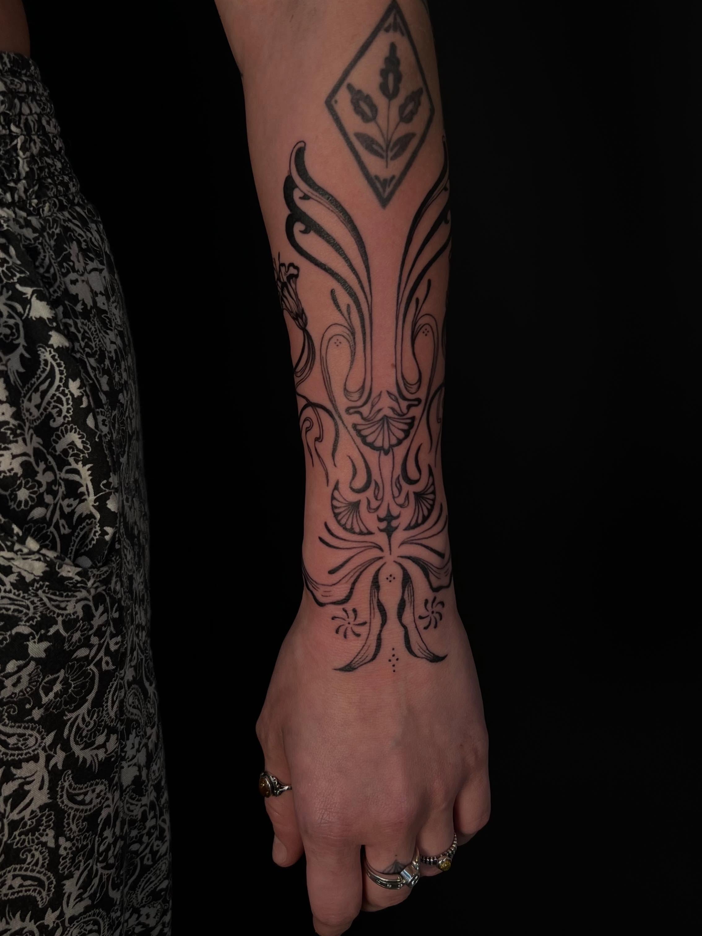 Tattoo by @aldentetattoo — black_and_grey