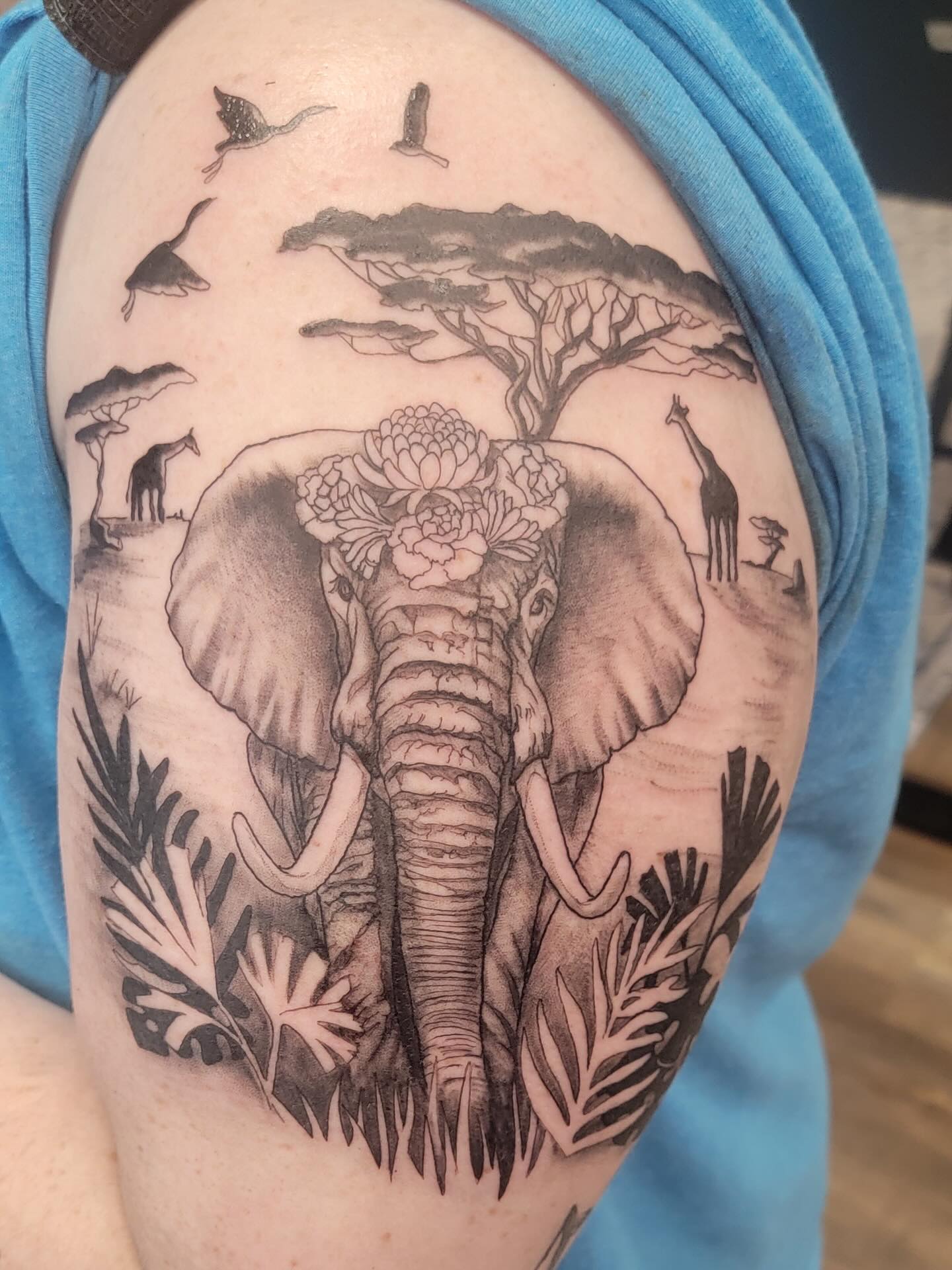 Tattoo by @hatchetfoot_art — realism, black_and_grey