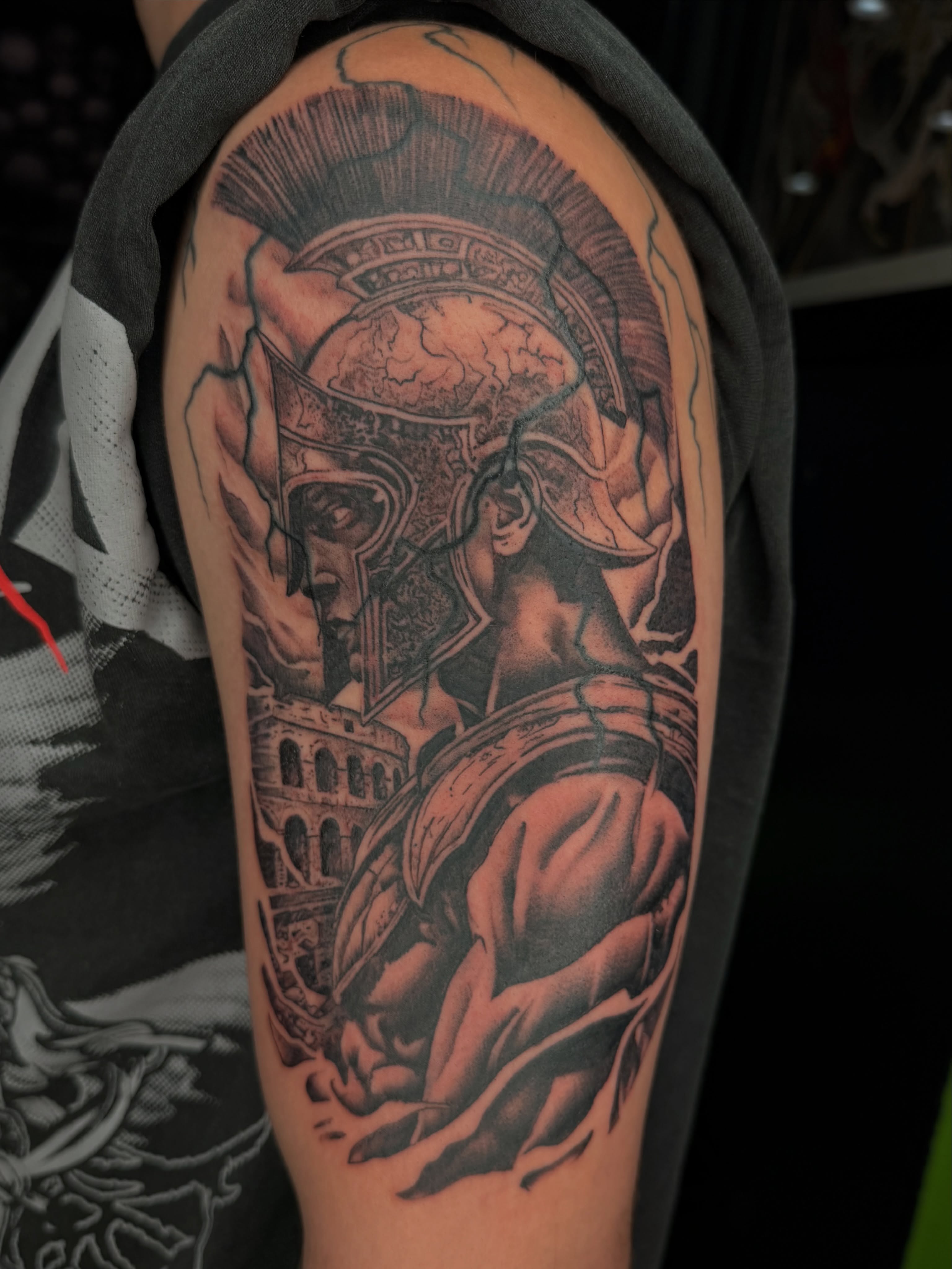 Tattoo by @austincpratttattoo — black_and_grey, realism