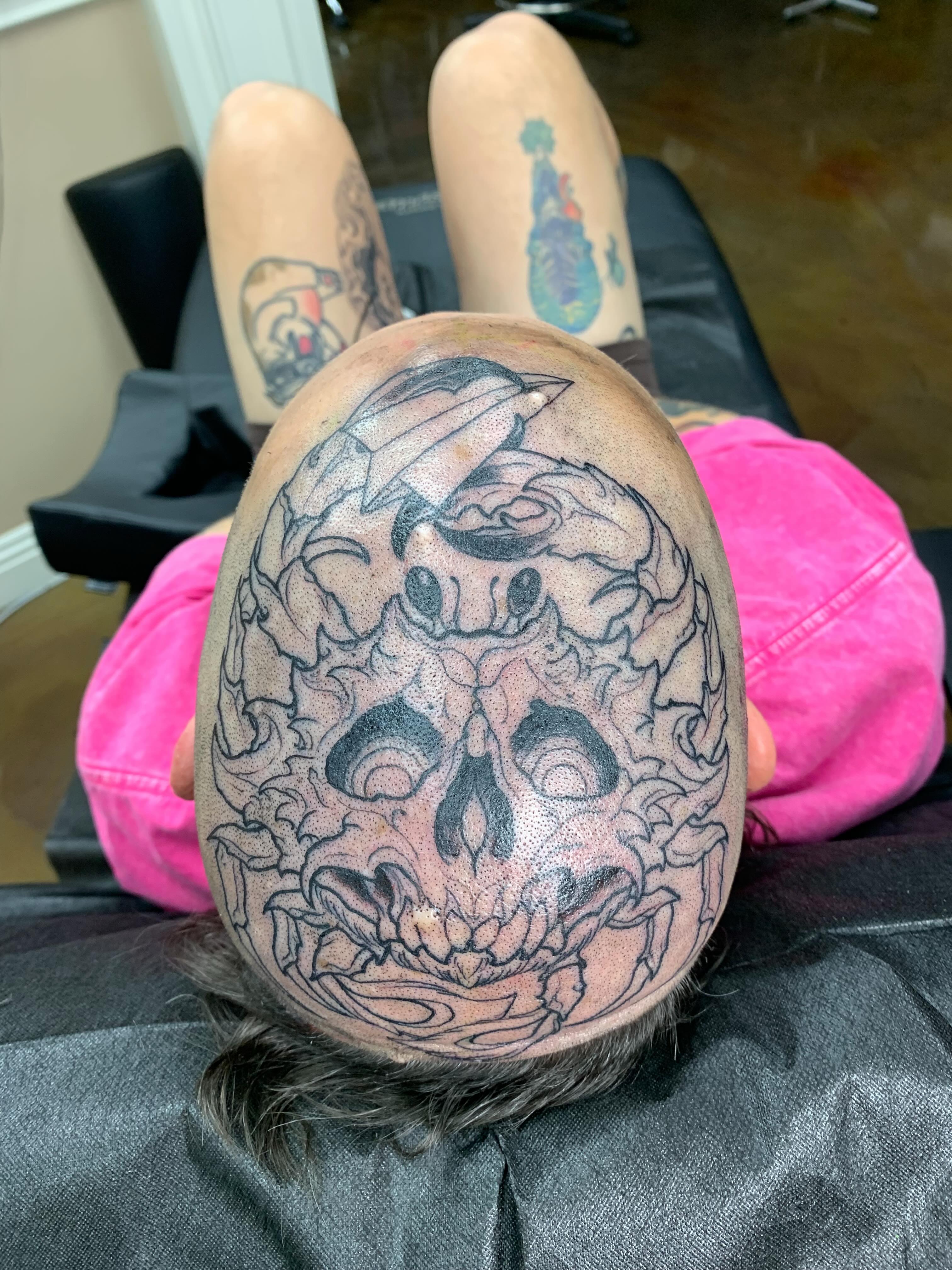Tattoo by @aaronodell — blackwork, ornamental