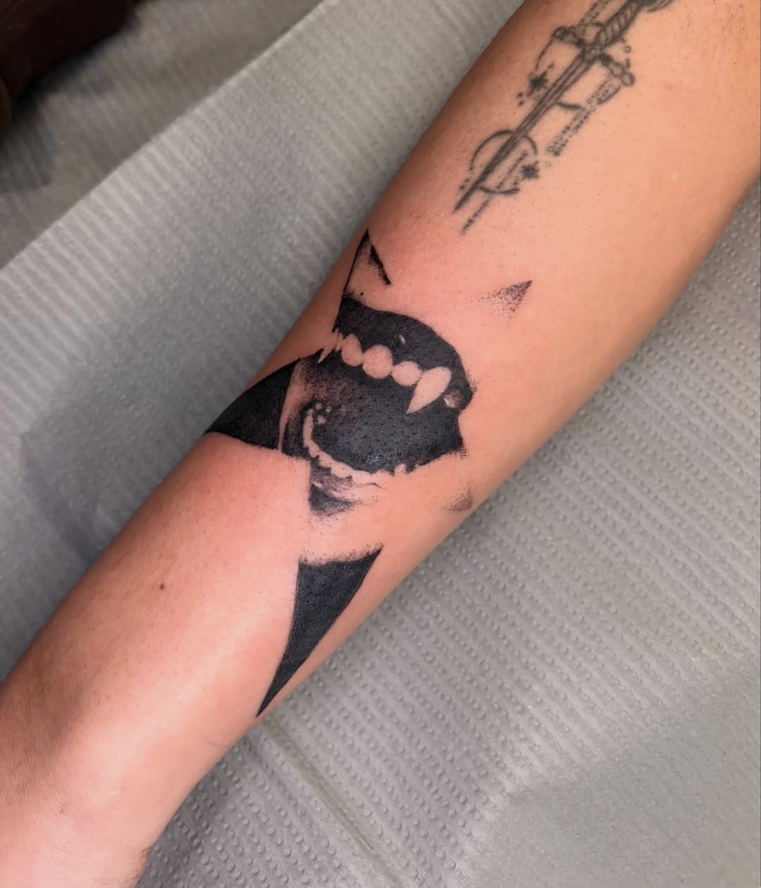 Tattoo by @neildoestattoos — black_and_grey