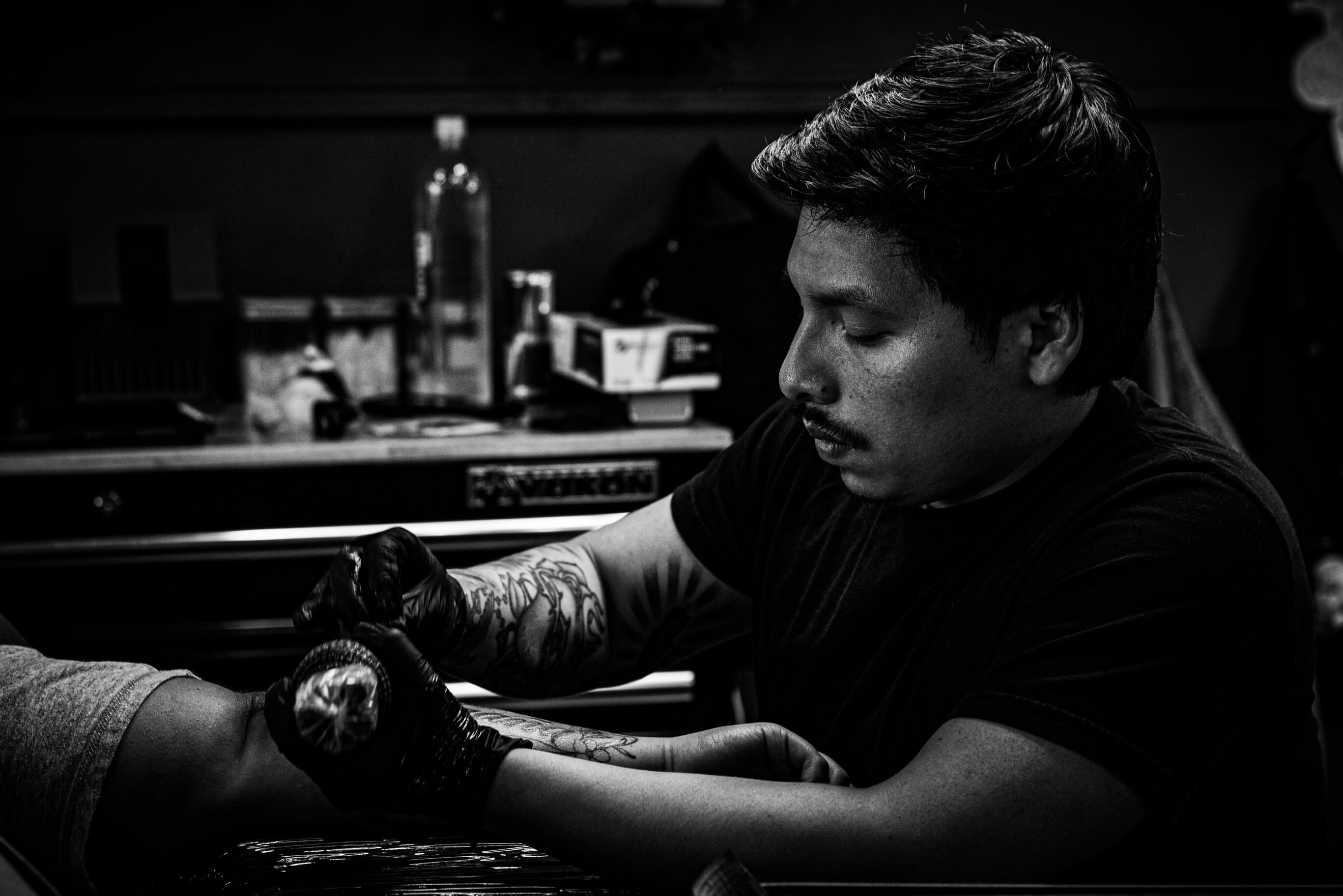 Tattoo by @blessedbychapo — black_and_grey