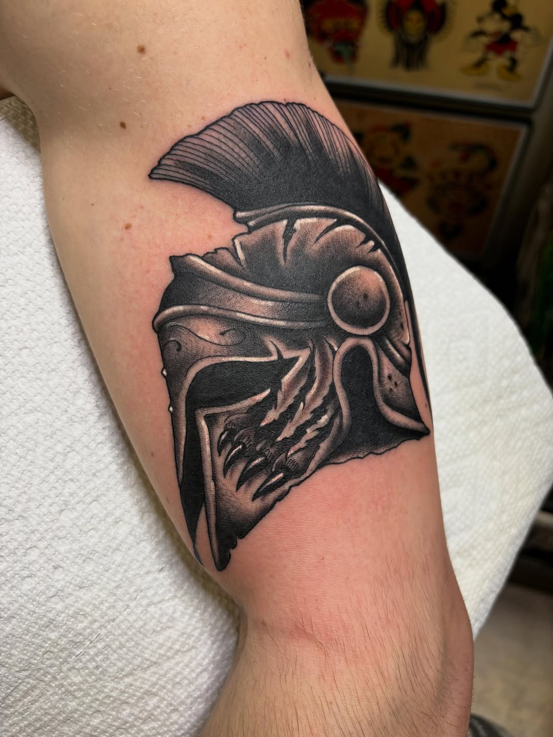 Tattoo by @mikedicheeko — black_and_grey, realism
