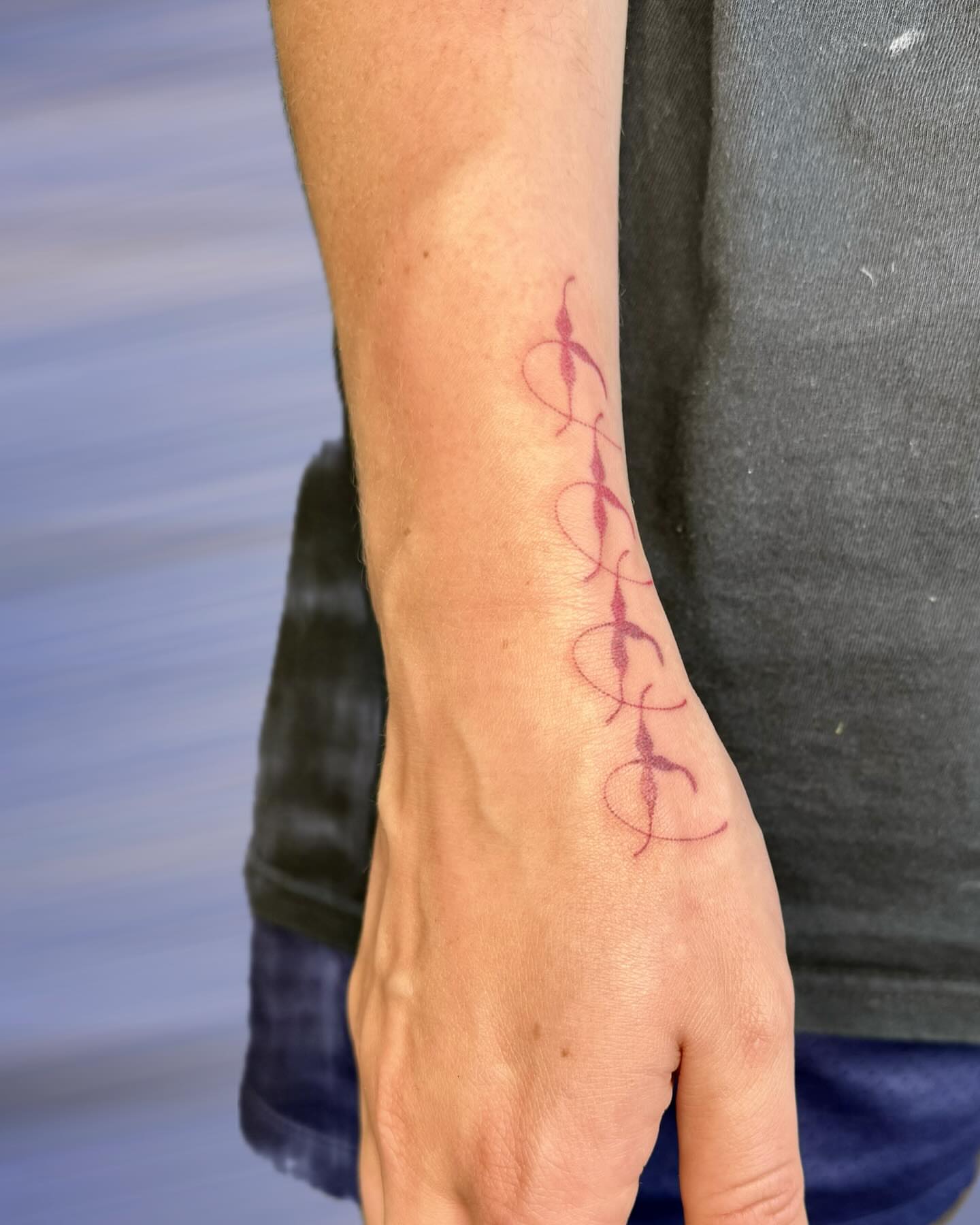 Abstract geometric pattern geometric tattoo on the forearm by GG ๐ธ