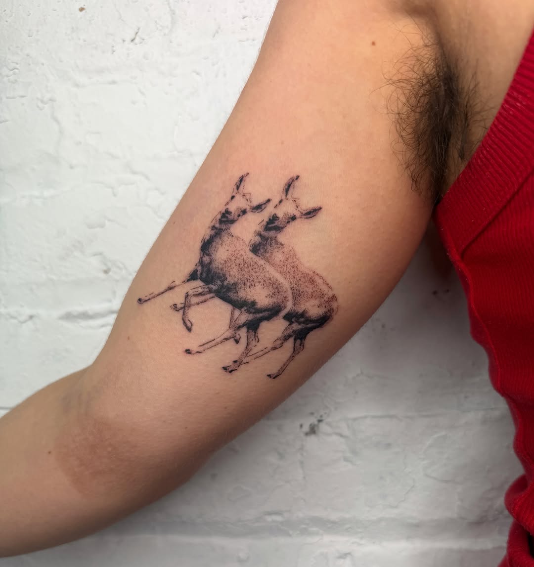 Tattoo by @kathrills — dotwork, realism