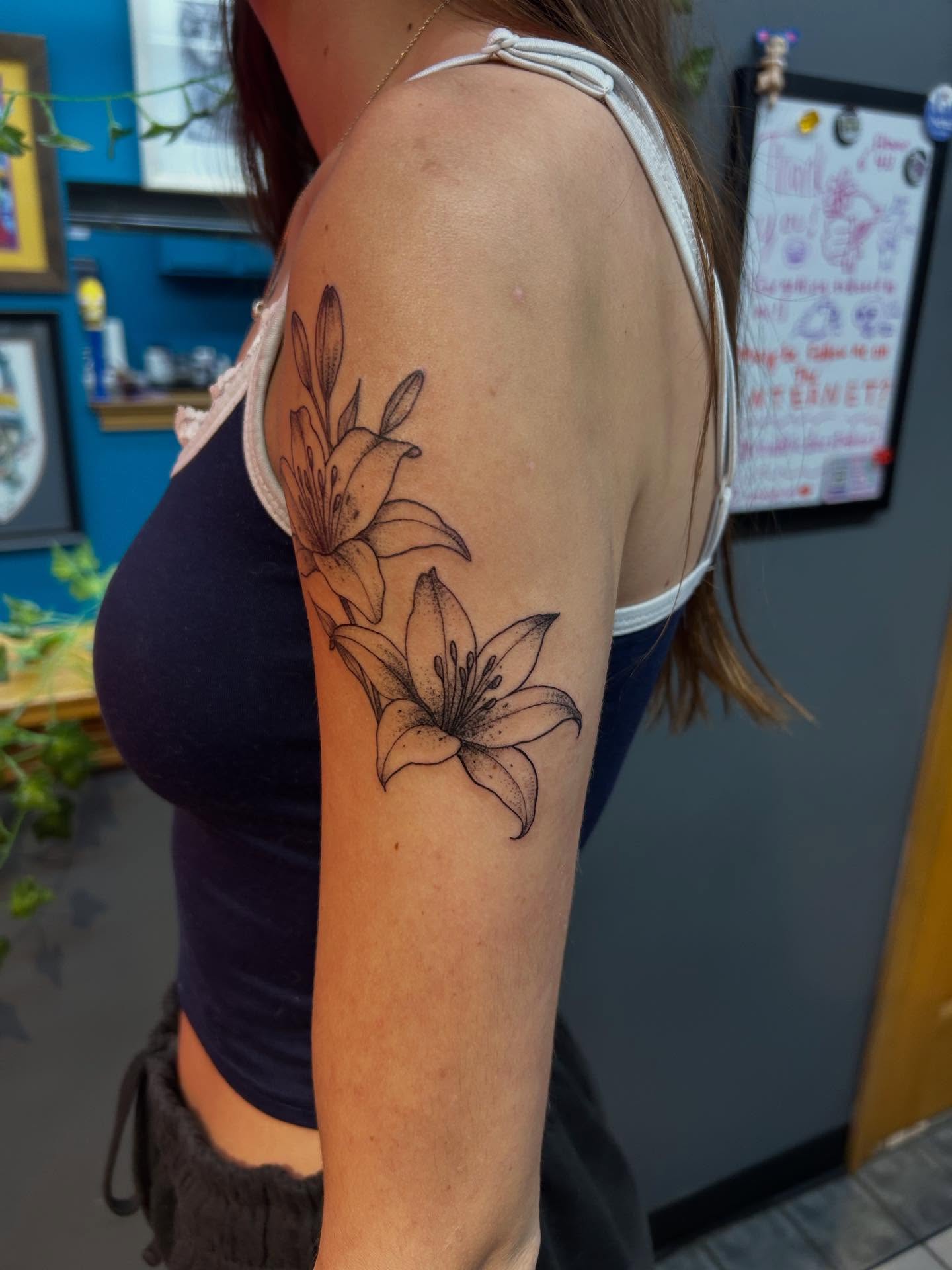 Tattoo by @maddiedoestattoos — dotwork