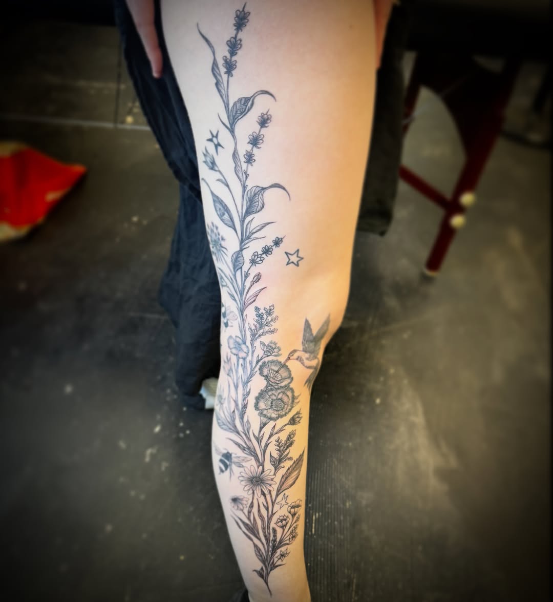 Tattoo by @daizy.ink — black_and_grey
