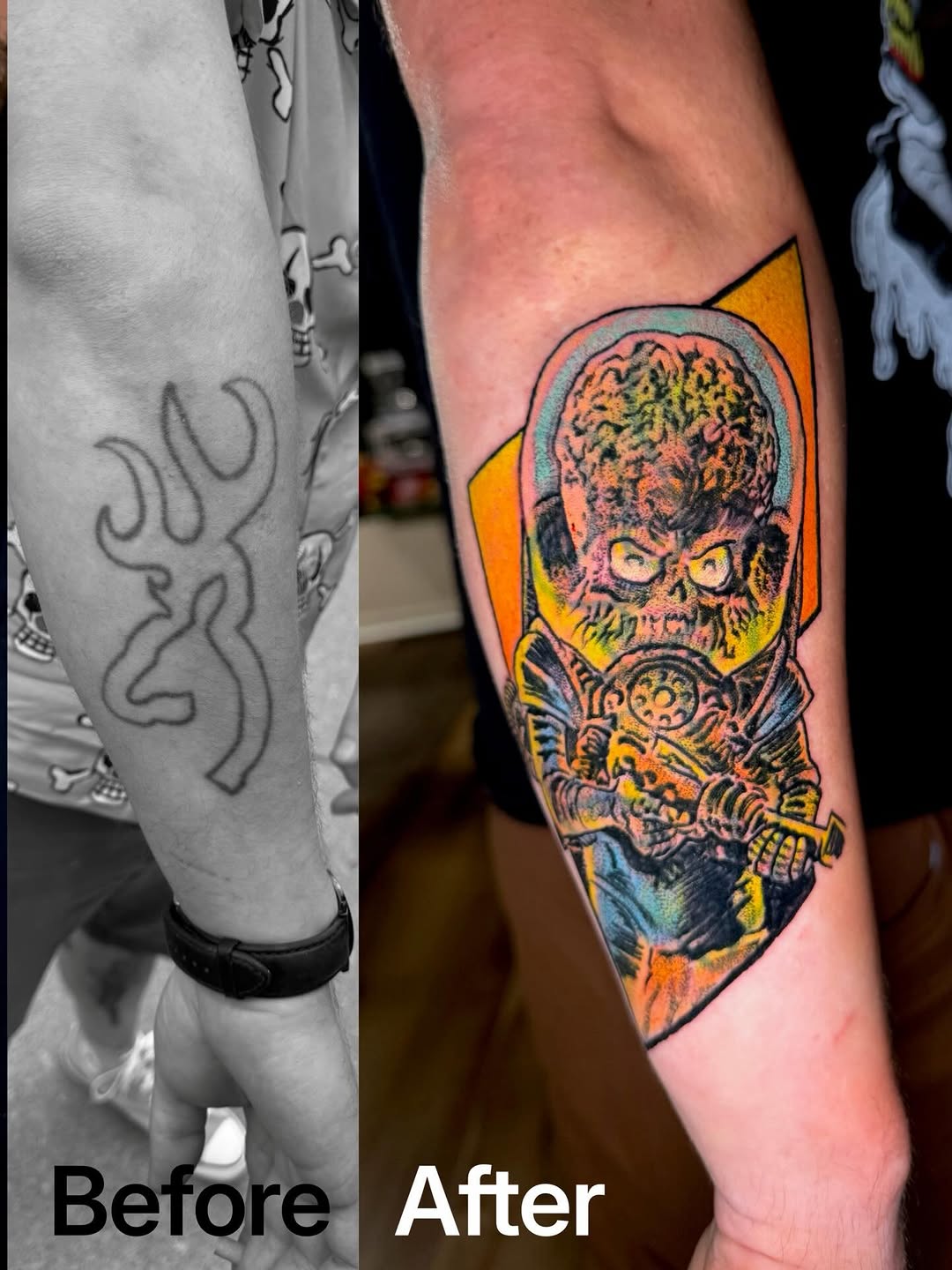 Tattoo by @worleytattoos — realism, trash_polka