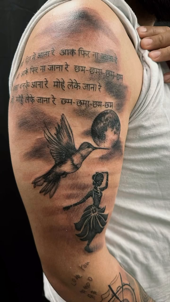 Tattoo by @colinmohamed — black_and_grey, lettering_script