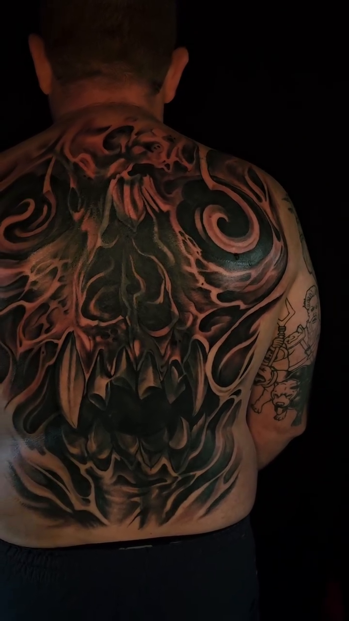 Tattoo by @chief_greytones — japanese_irezumi, black_and_grey