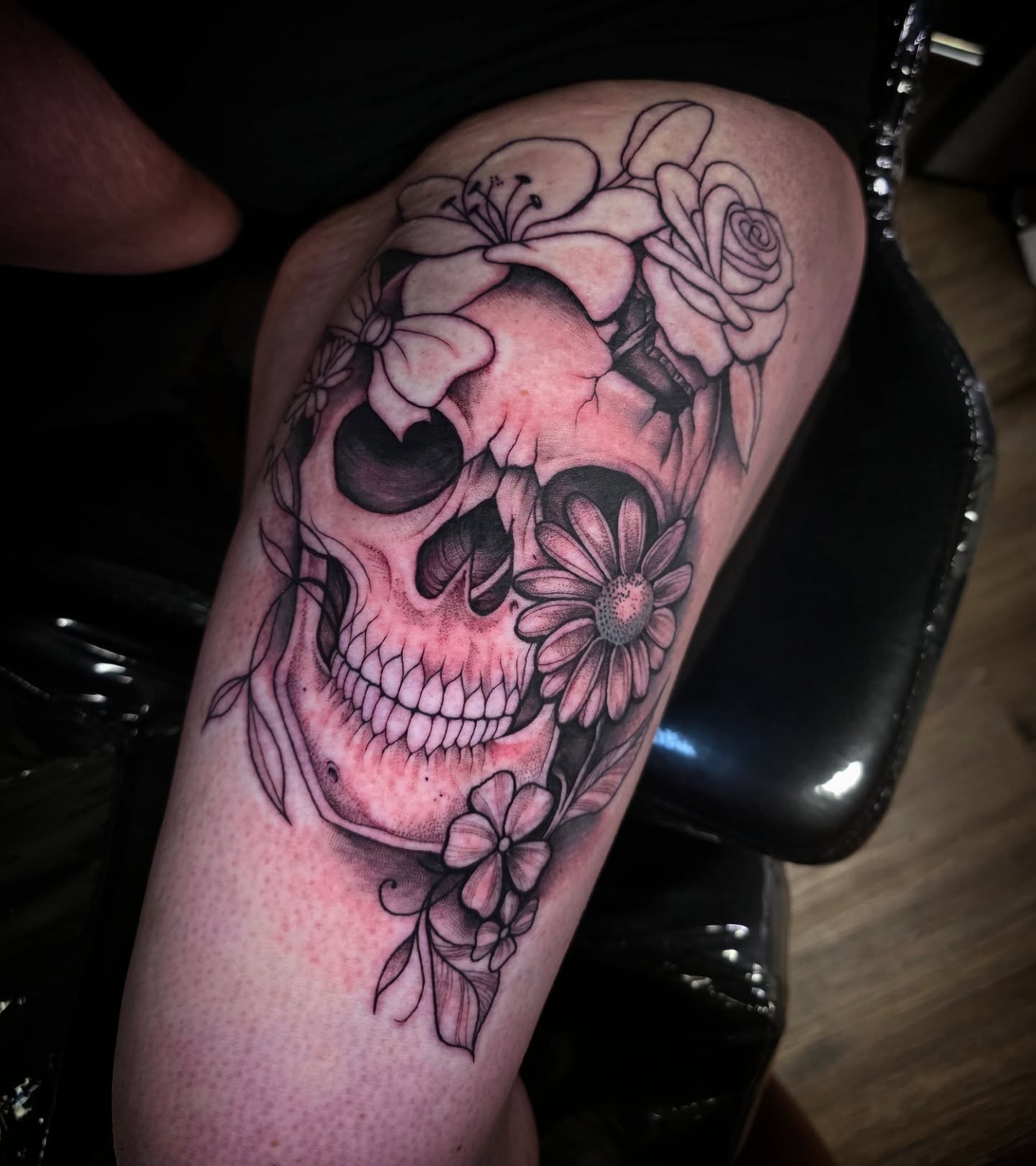 Tattoo by @matriix.ink.tattoos — black_and_grey, realism