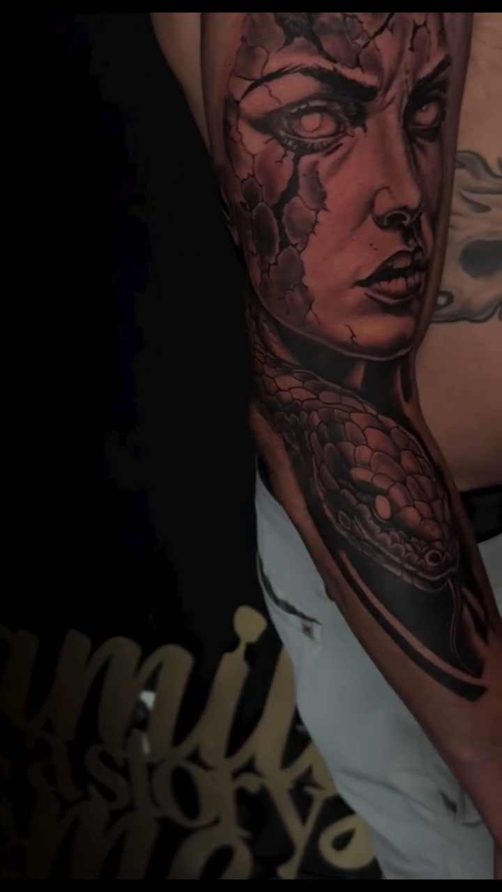 Tattoo by @itscalebbattles — dark_realism, black_and_grey
