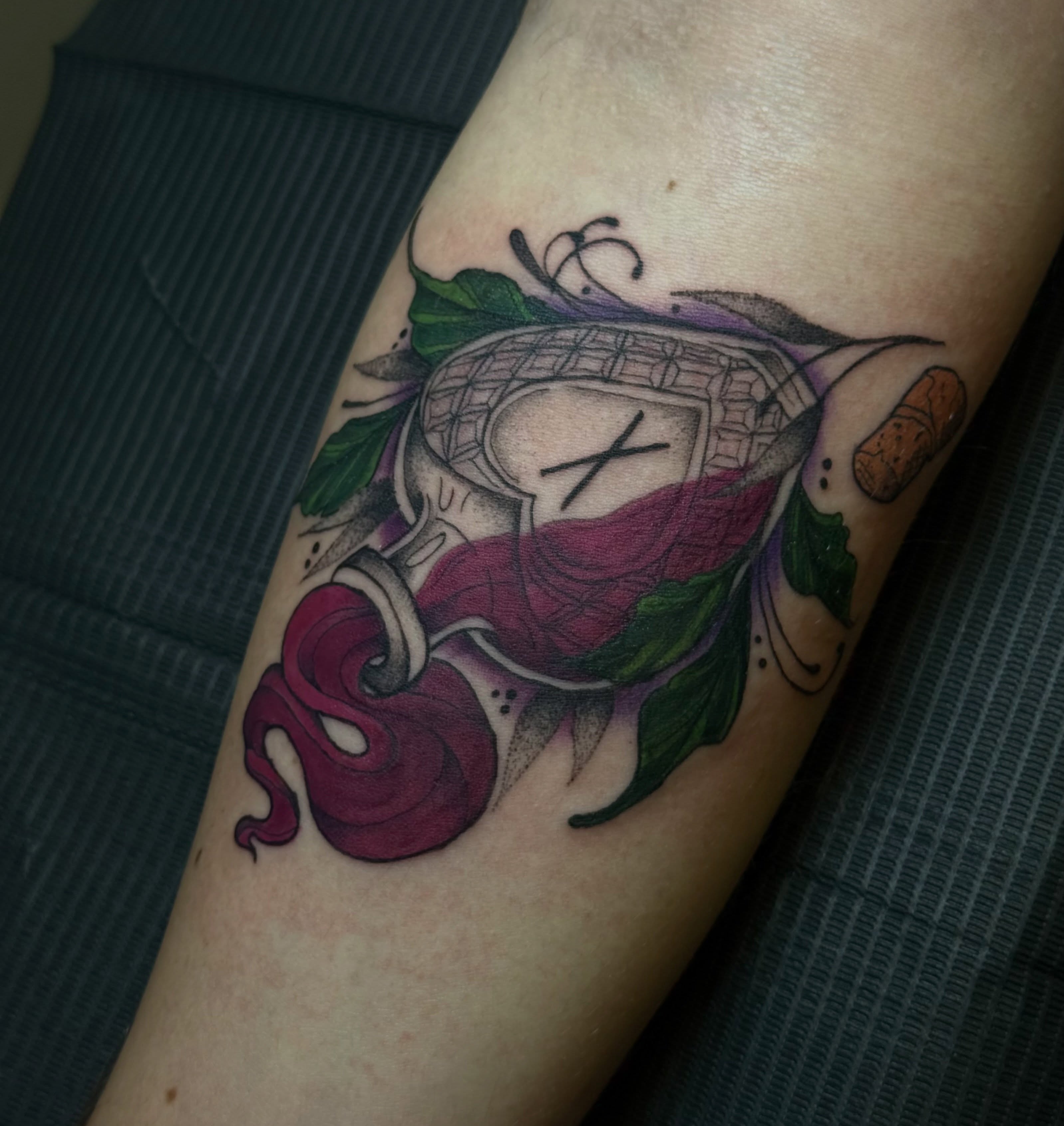 Tattoo by @needlemami — american_traditional, dotwork