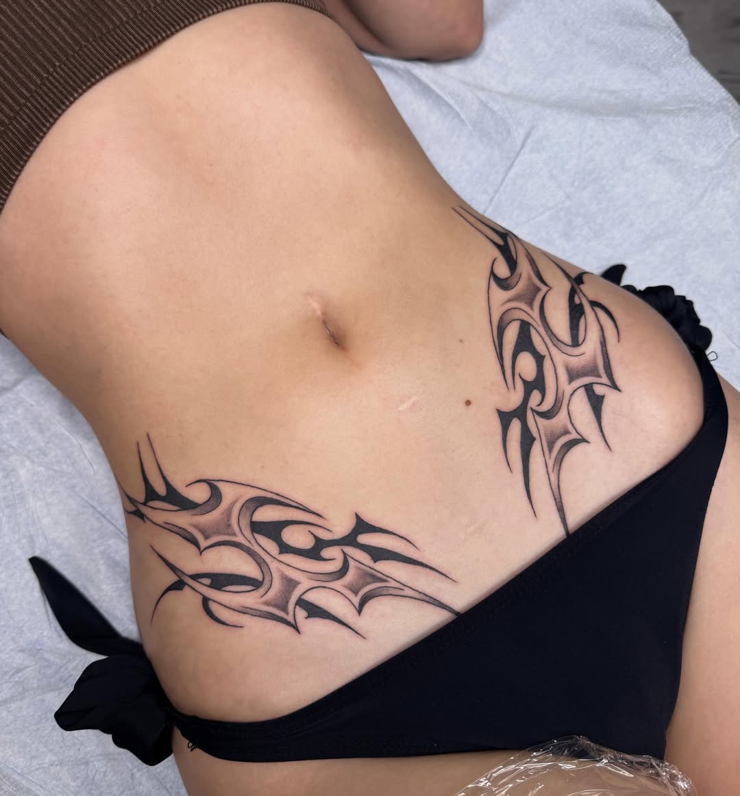 Tattoo by @elliemac.tattoos — tribal