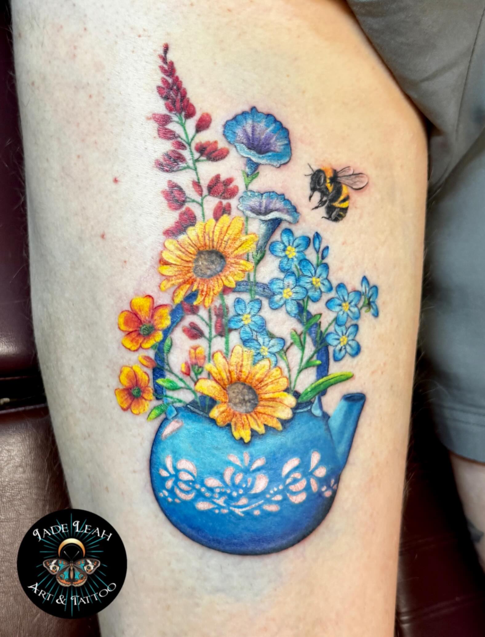 Tattoo by @jadeleah.artandtattoo β realism, dotwork