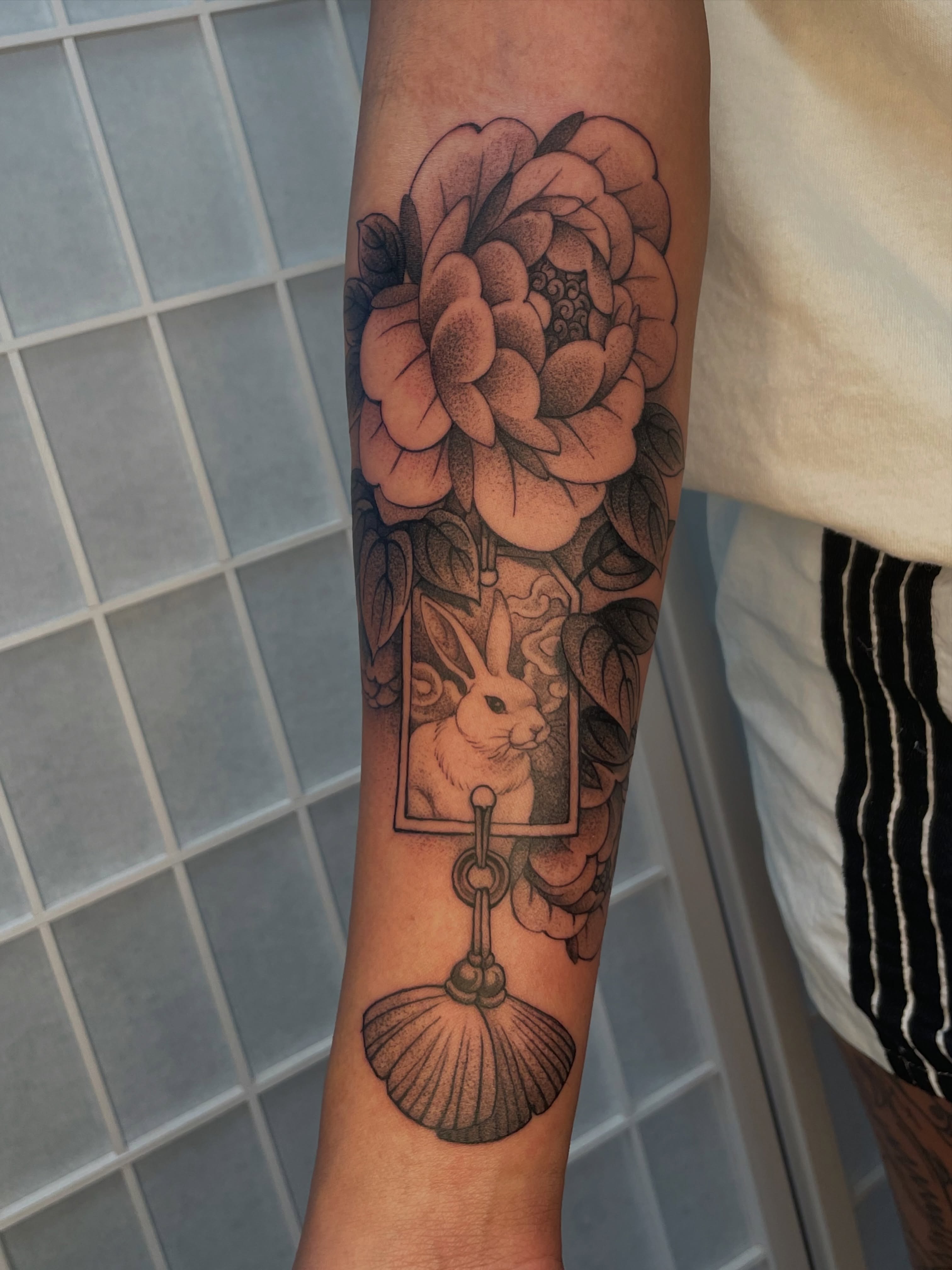 Tattoo by @collie_tattoos — black_and_grey