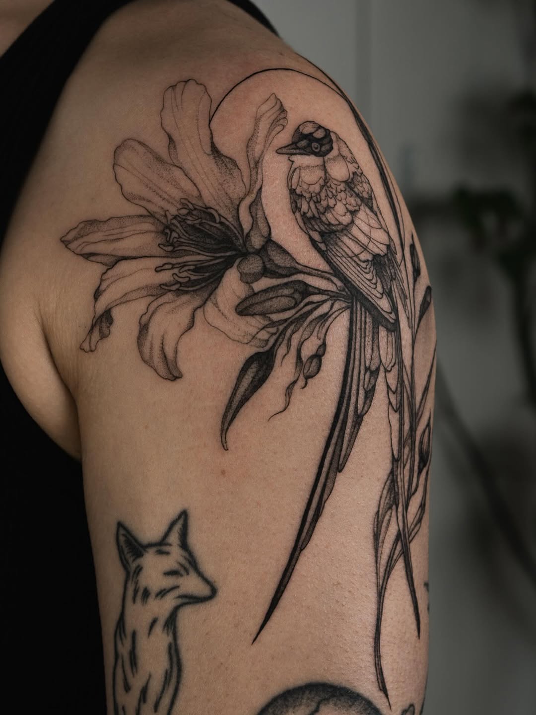 Tattoo by @ternotattoo — fine_line, black_and_grey