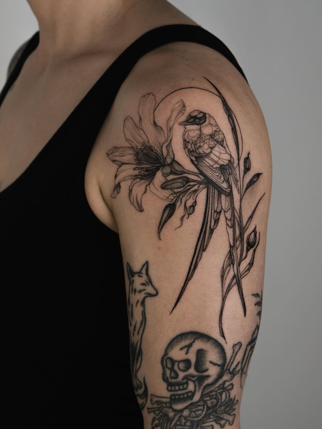 Tattoo by @ternotattoo — fine_line, black_and_grey