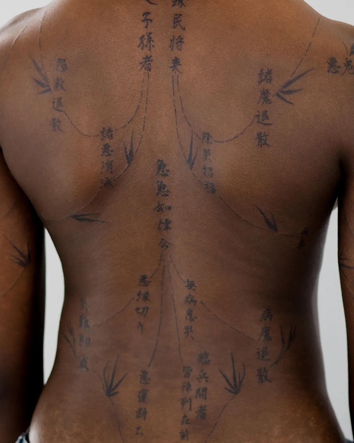 Script lettering lettering script tattoo on the back by MK